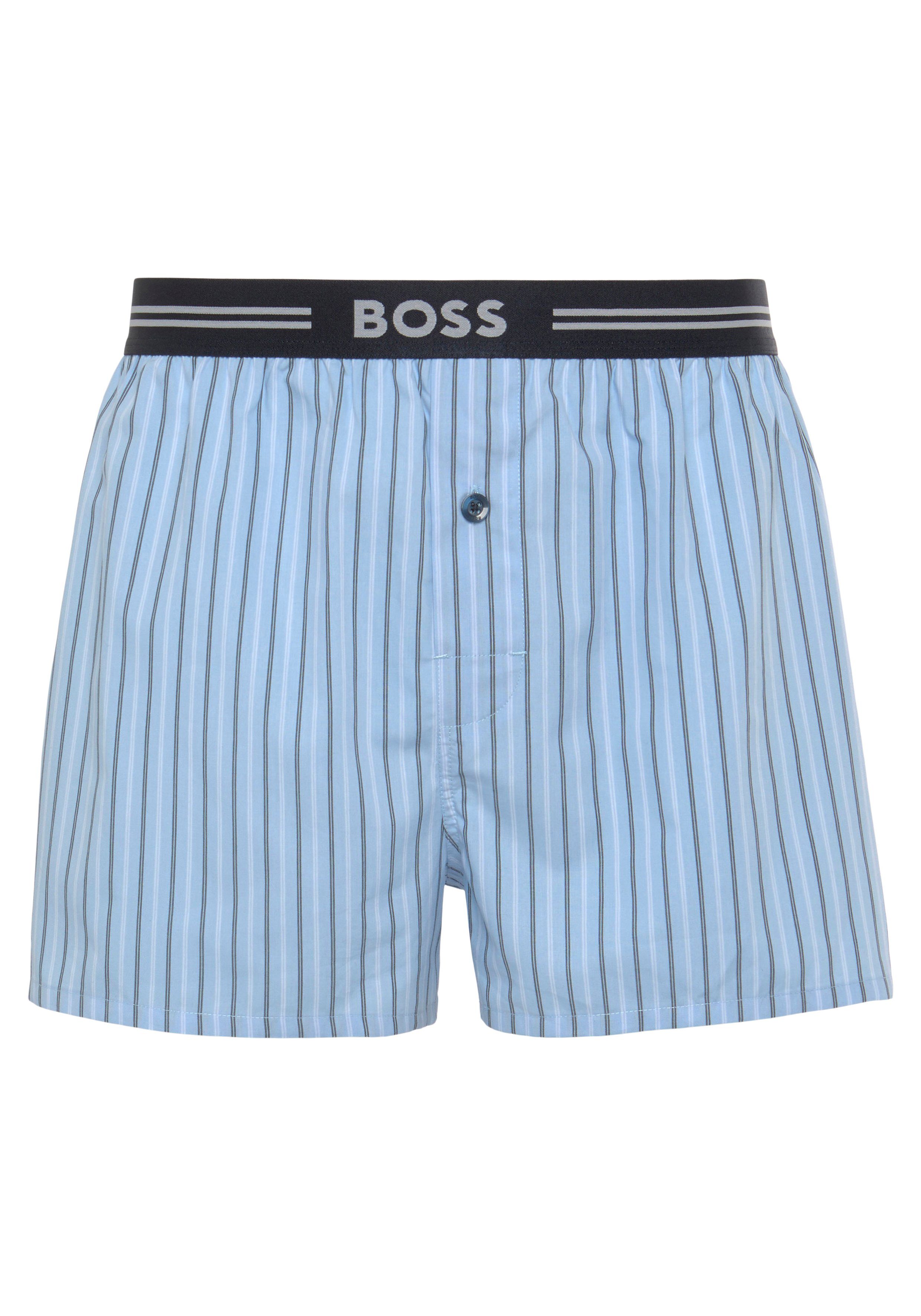 BOSS Boxershort 3P WOVEN BOXER met opening met knop (3 stuks)