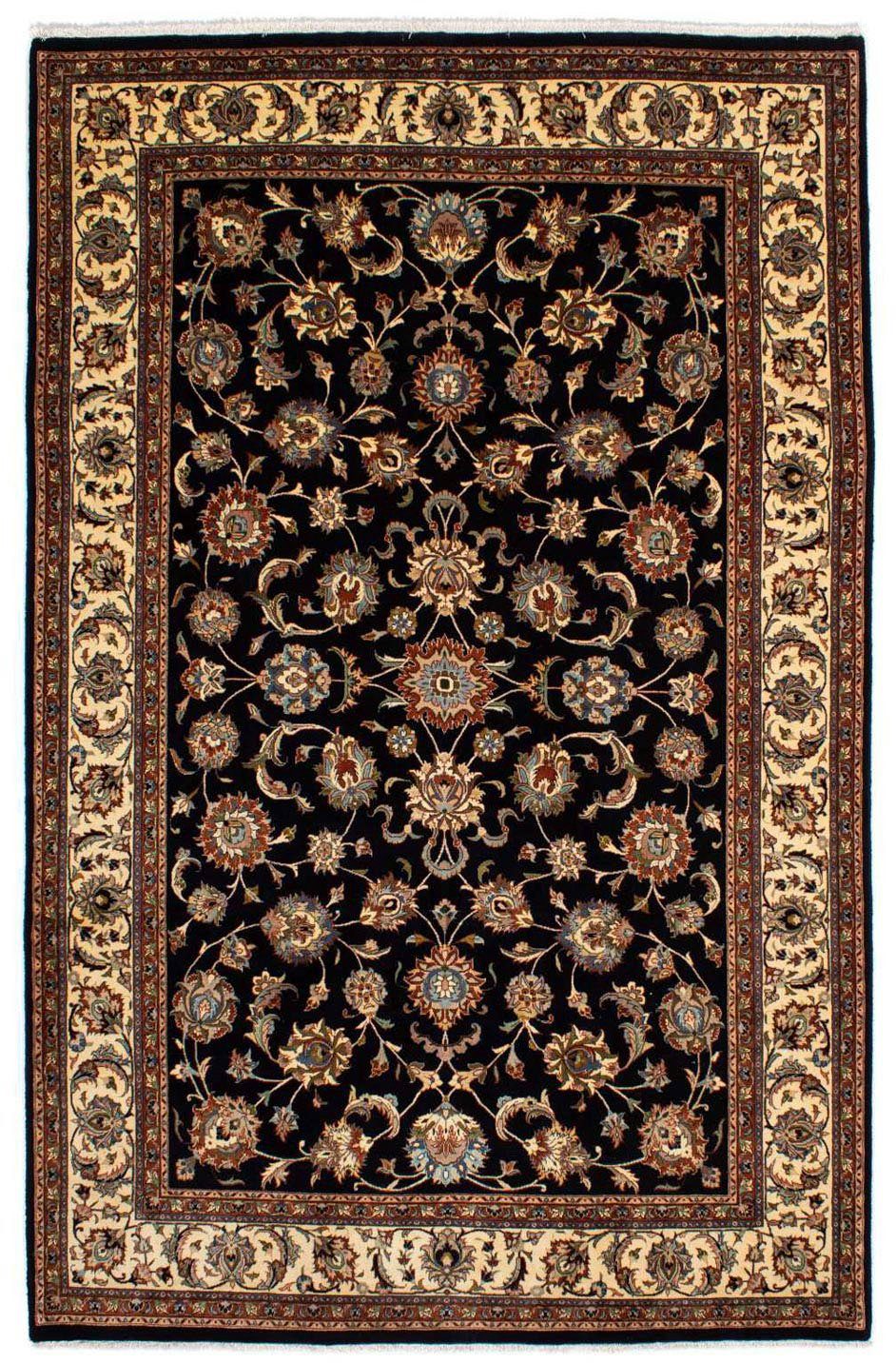morgenland Wollen kleed Maschad bloemmotief beige 295 x 202 cm Uniek exemplaar met certificaat