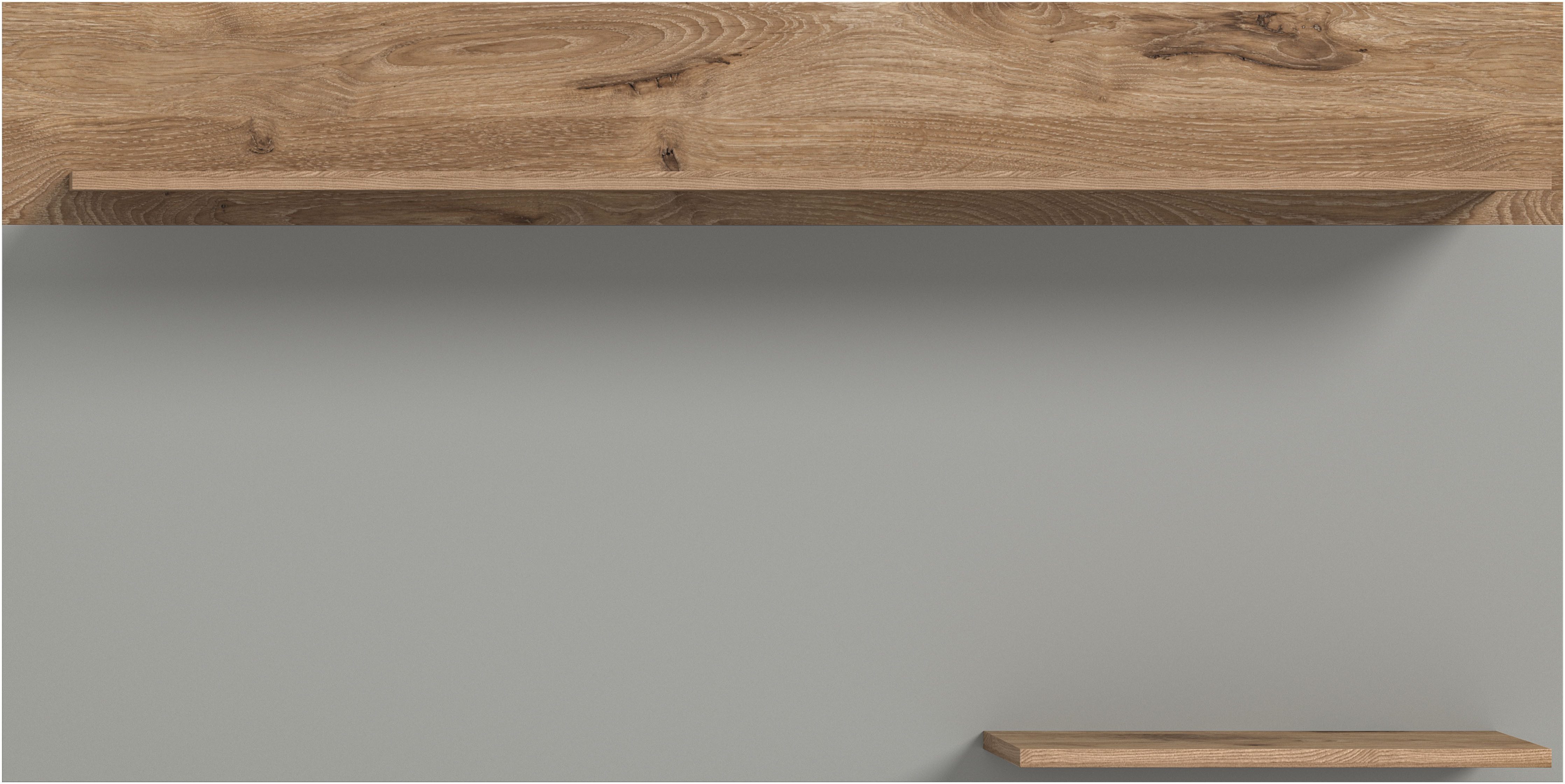 INOSIGN Wandrek Spezia, Breedte 140cm, in Lichtgrijs, 2 legplanken