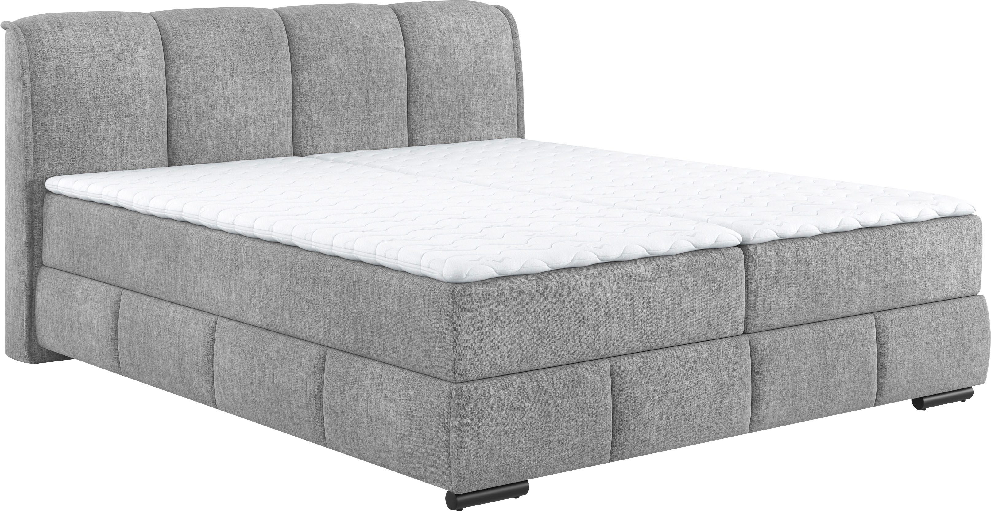 Mr. Couch Boxspring Bethany met bedkist, incl. matras Topmatras en sierkussen, in verschillende hardheden beschikbaar