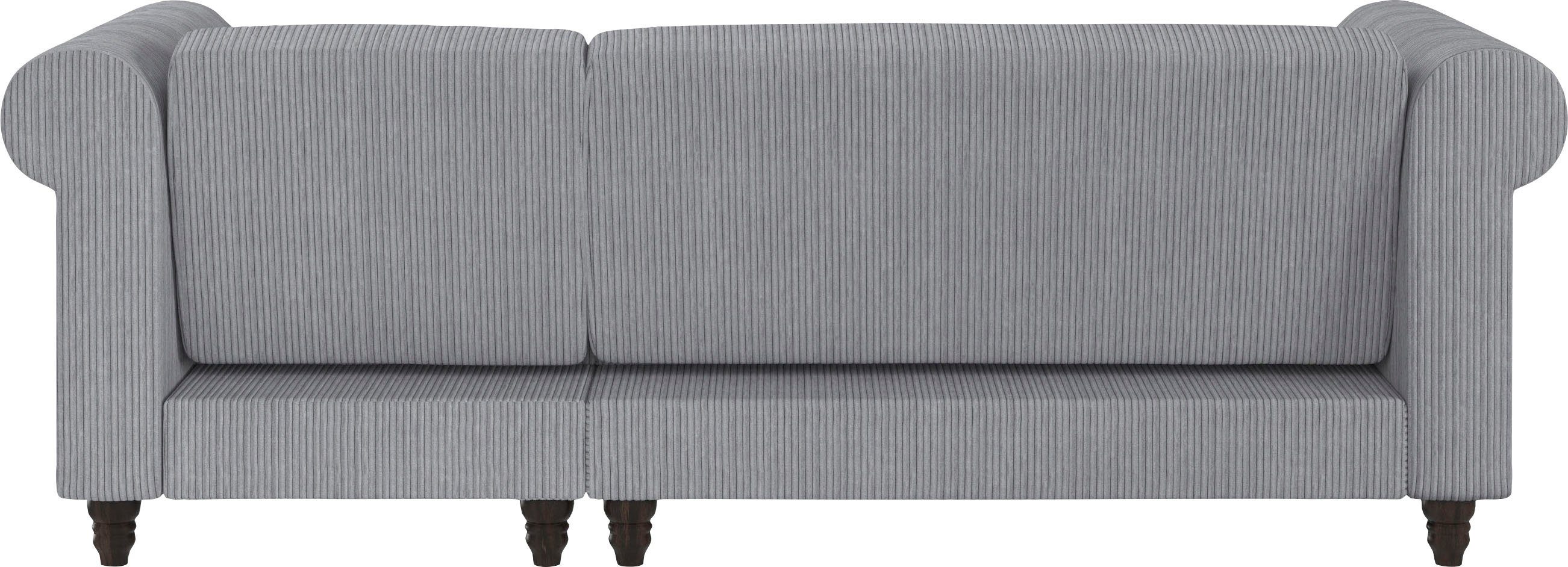 Dorel Home Hoekbank Felix II, L-model, bedbank 241cm (ligoppervlak 108x195 cm),