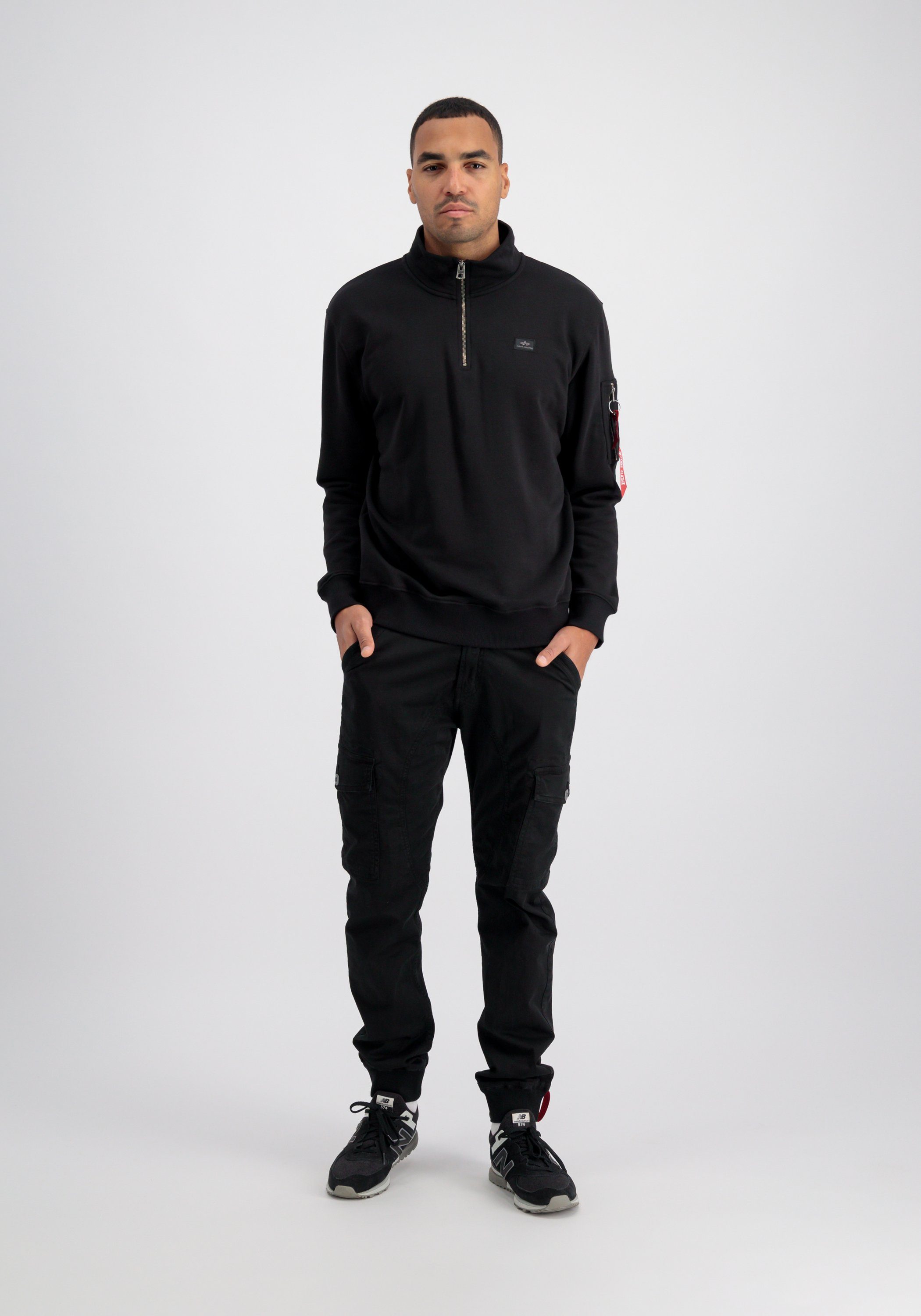 Alpha Industries Sweater Men Sweatshirts X-Fit Half Zip Sweater