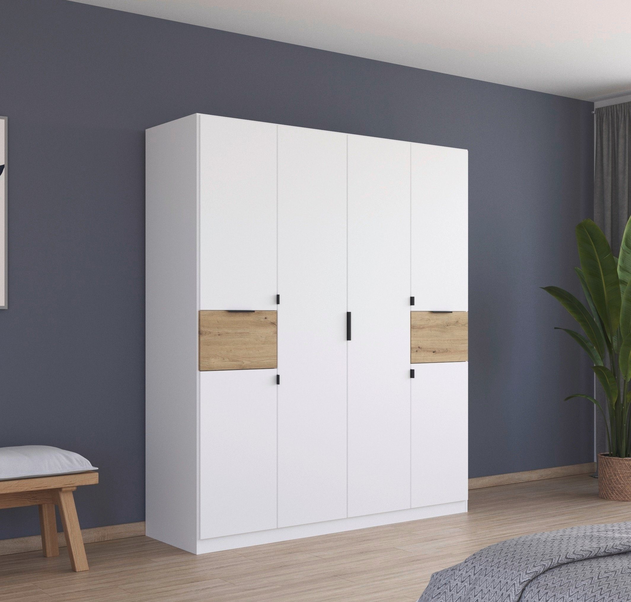 rauch Draaideurkast Kledingkast kast garderobe waskast TICAO met 2 ruime lades, veel opbergruimte made in germany