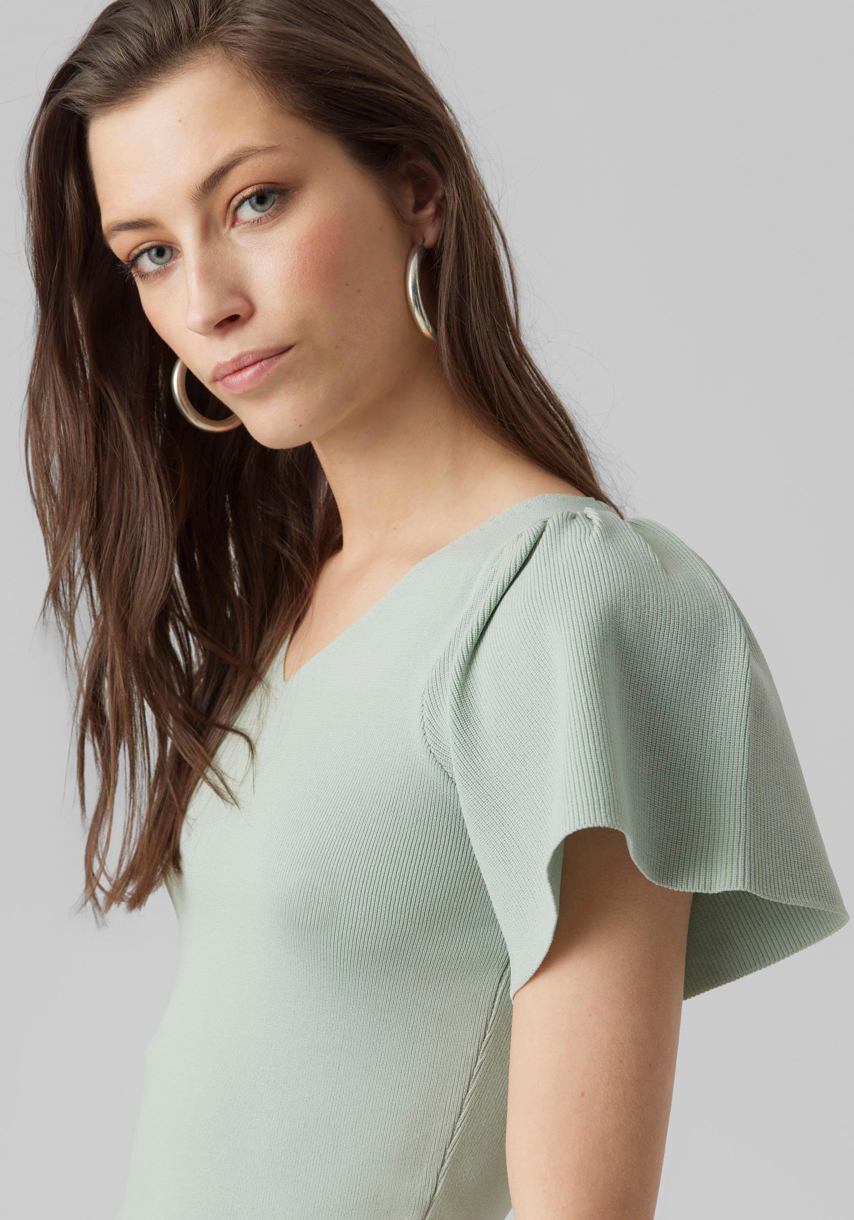 Vero Moda Gebreide trui VMGINNY SS V-NECK PULLOVER NOOS