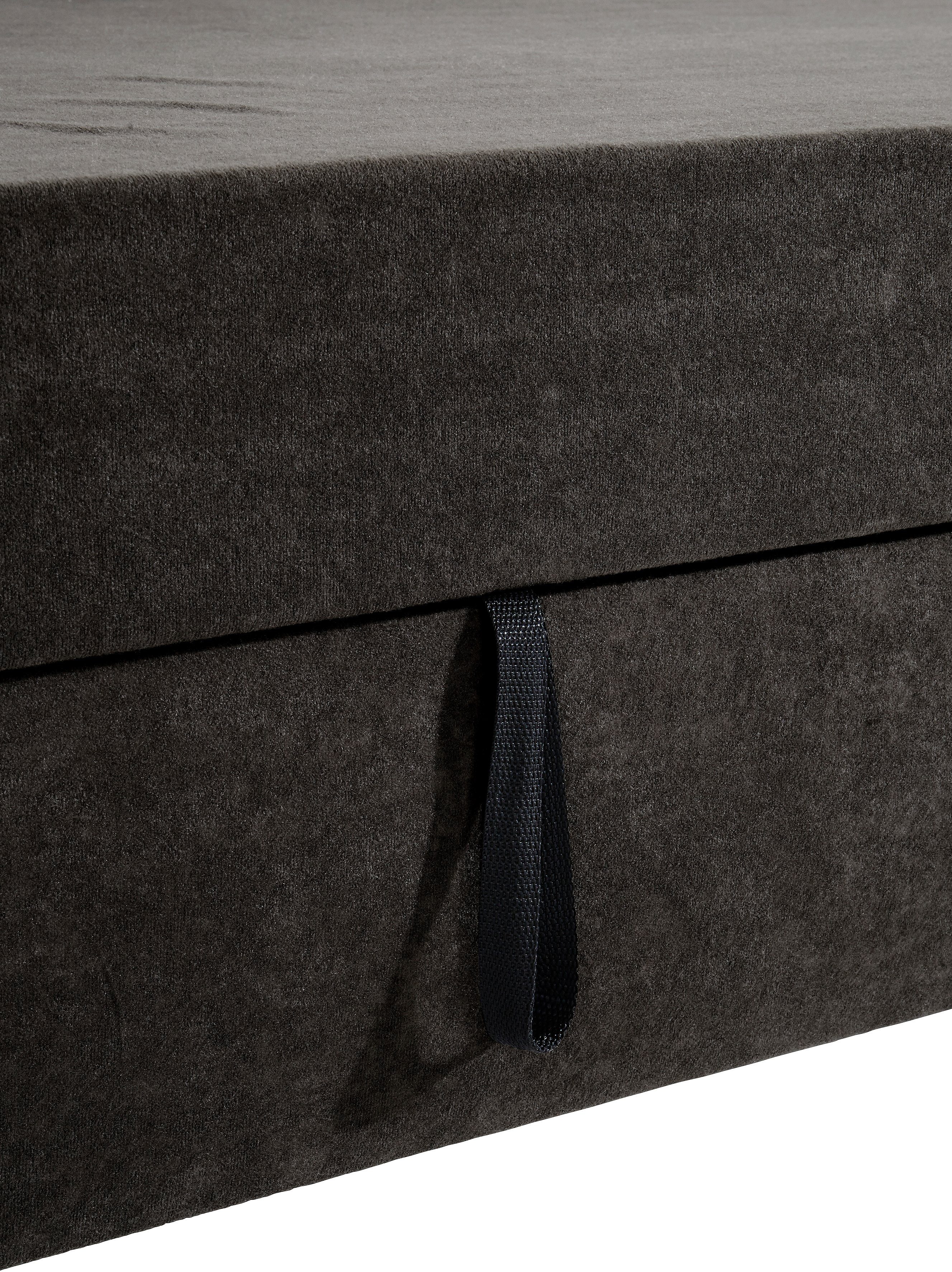 INOSIGN Hoekbank Turah incl. sierkussens, modern doorgestikt, ook in leer naar keuze met slaapfunctie, bedbank, bxdxh: 239x152x75 cm, l-model