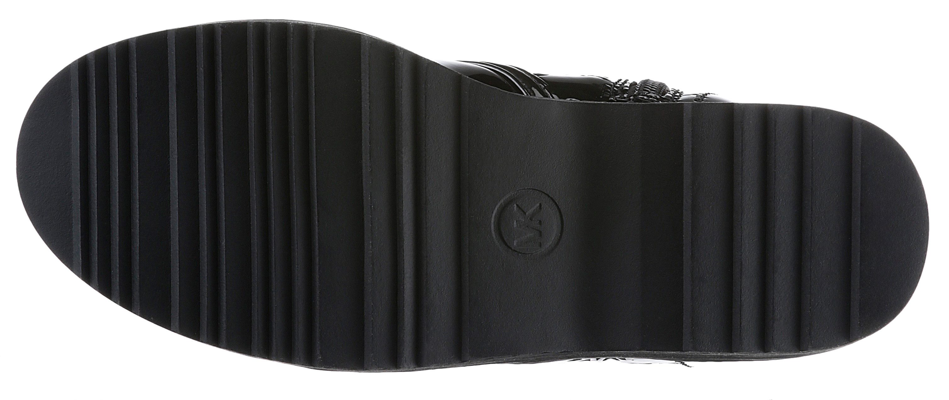 MICHAEL KORS KIDS Veterschoenen HASKELL MK FACET Chunky boos, enkellaars, laklaars met gestikte schacht