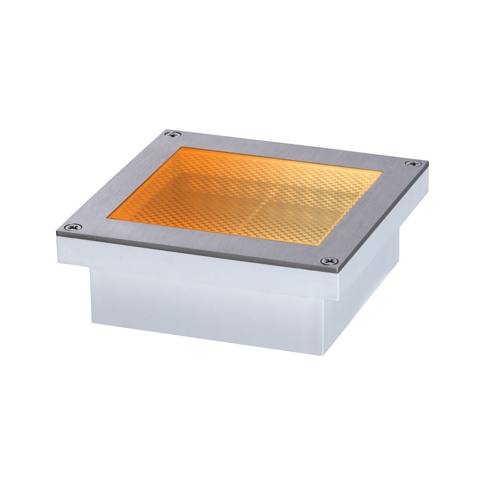 Paulmann Ledinbouwlamp Brick IP67 vierkant 100x100mm 1W 18lm 230V roestvrij staal (1 stuk)