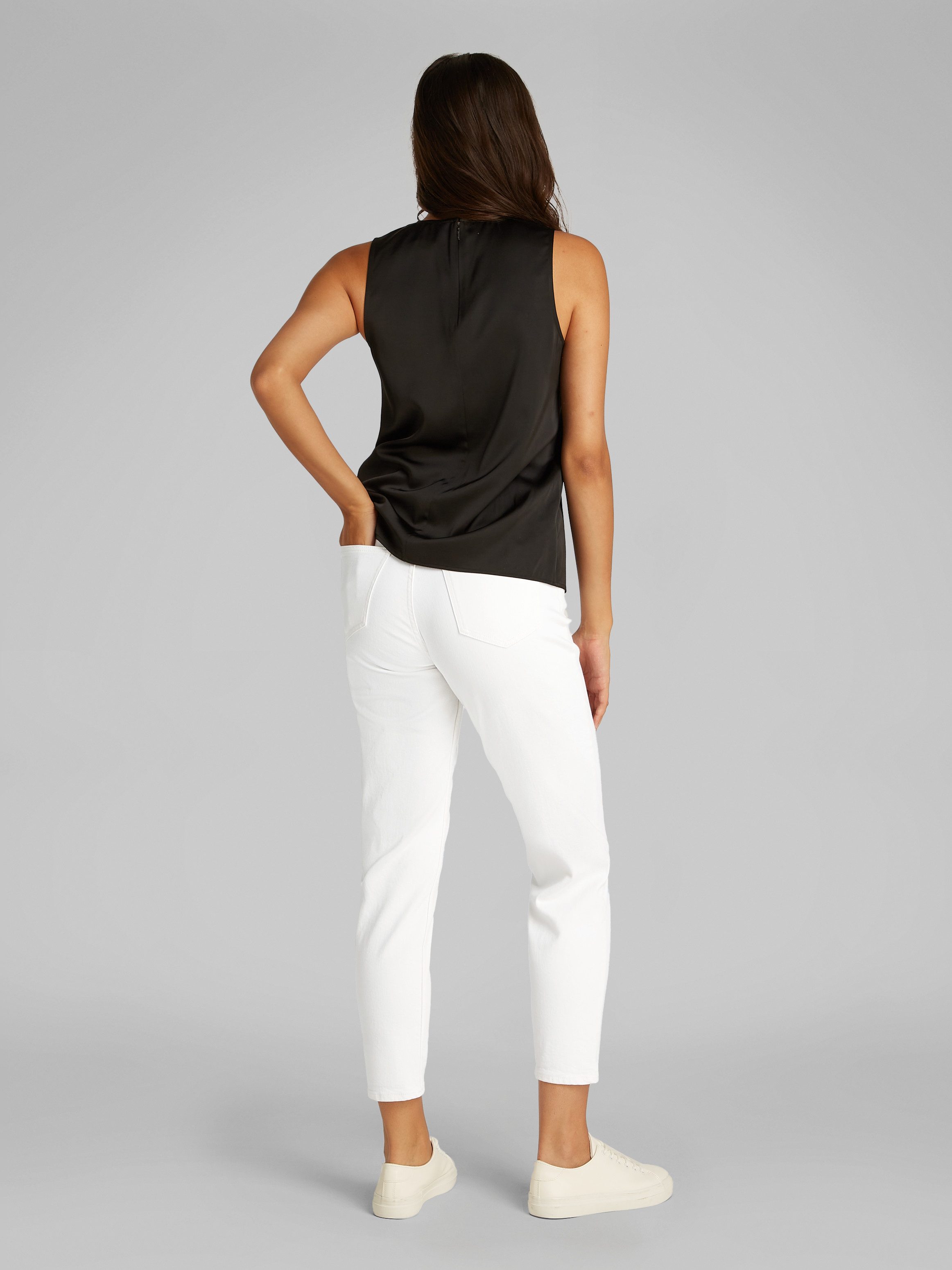 Calvin Klein Mom jeans MOM JEAN met logo-badge