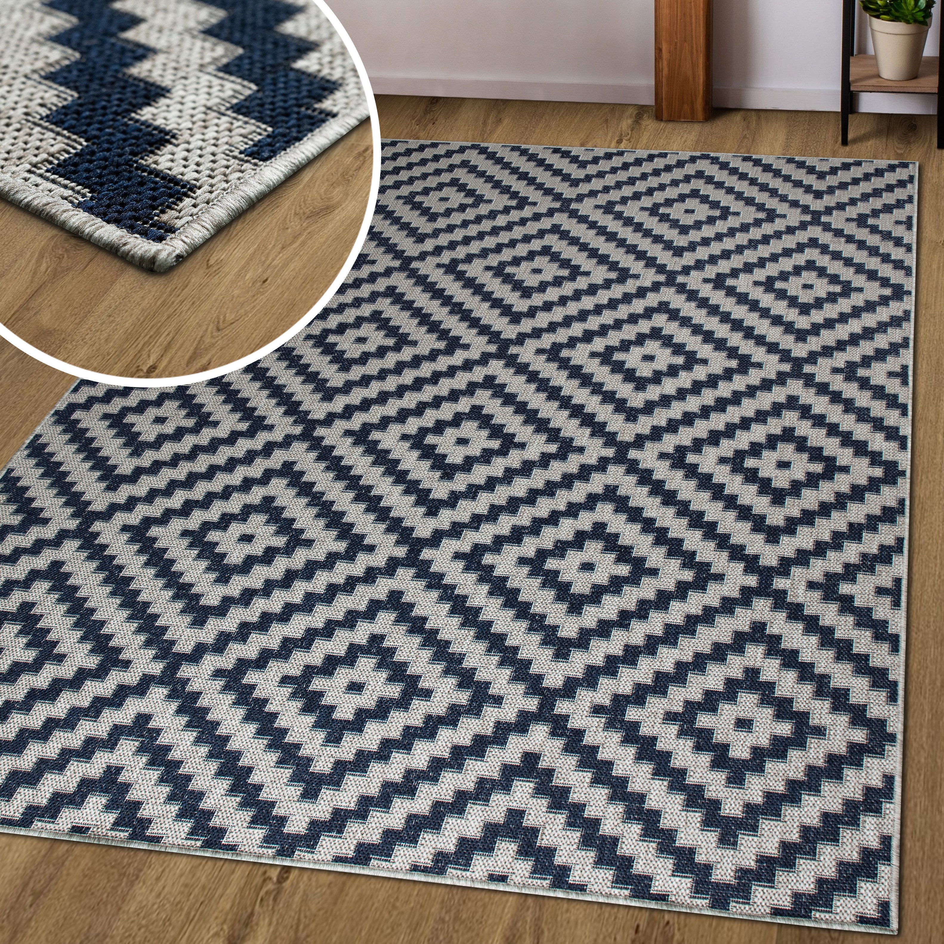 Home affaire Vloerkleed Cordoba Geschikt voor binnen en buiten, sisal-look, weerbestendig & uv-bestendig, boho