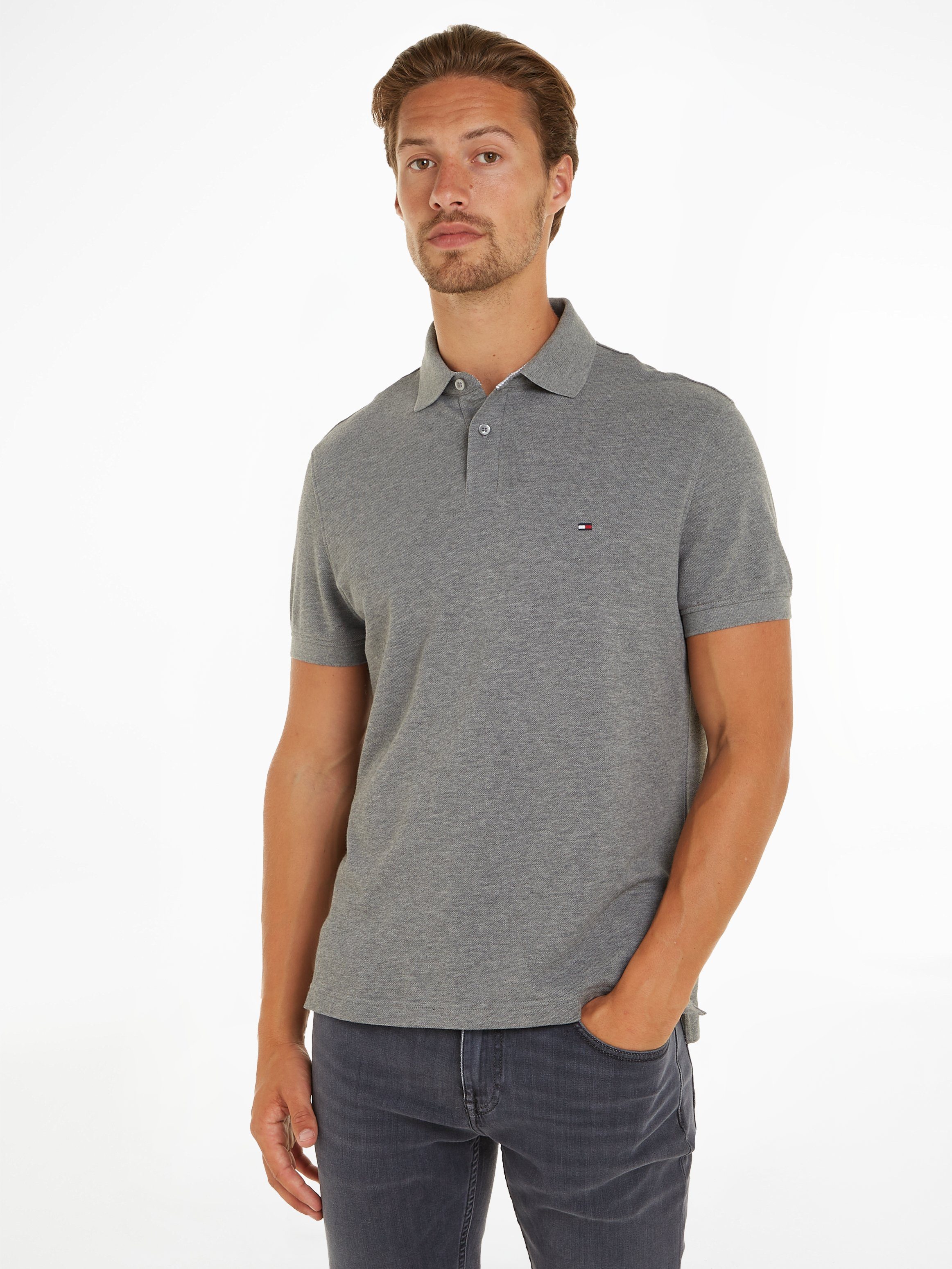Tommy Hilfiger Poloshirt 1985 REGULAR POLO met tommy hilfiger contraststrepen in de kraag