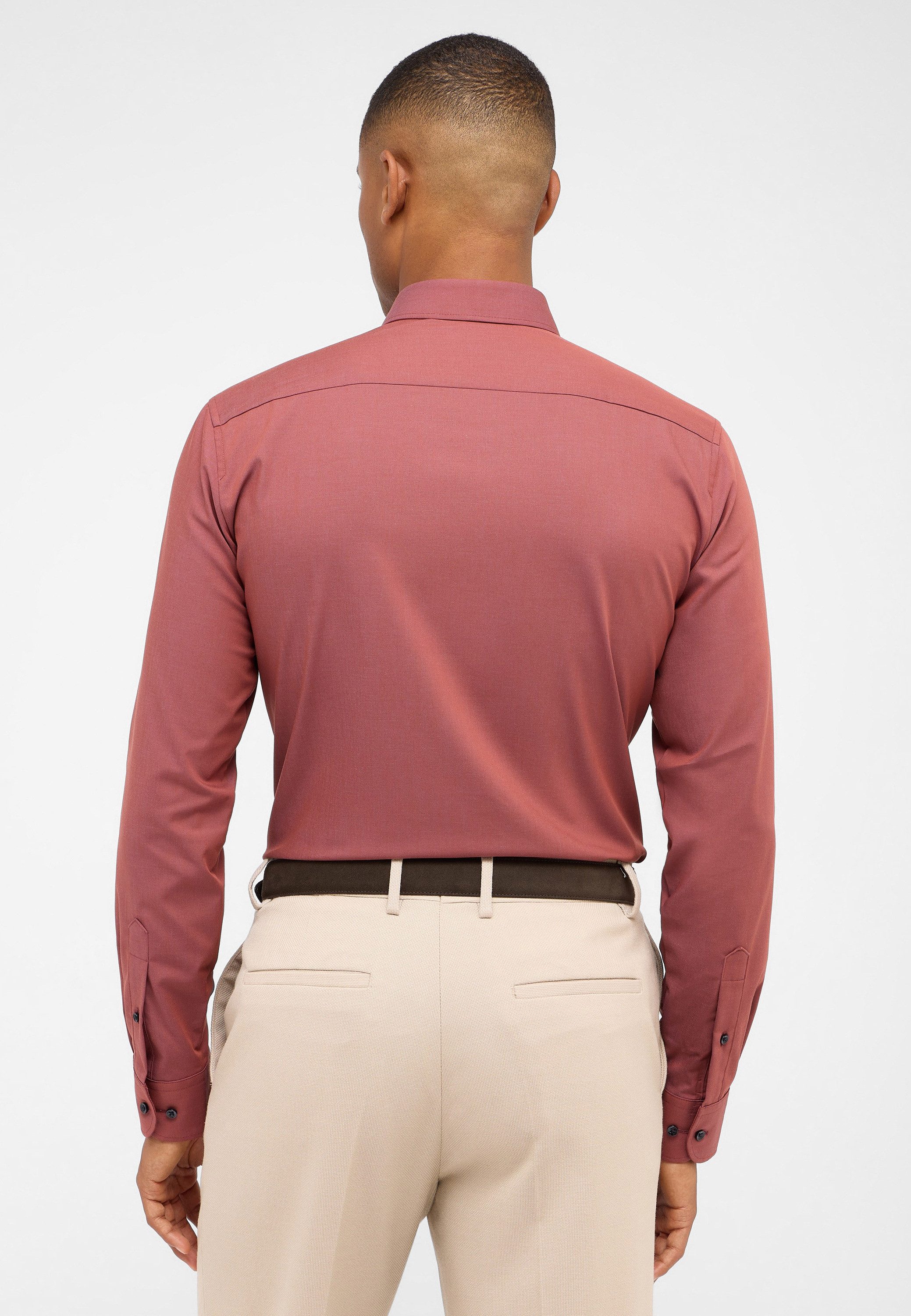 Eterna Overhemd met lange mouwen Slim fit NON IRON (strijkvrij)