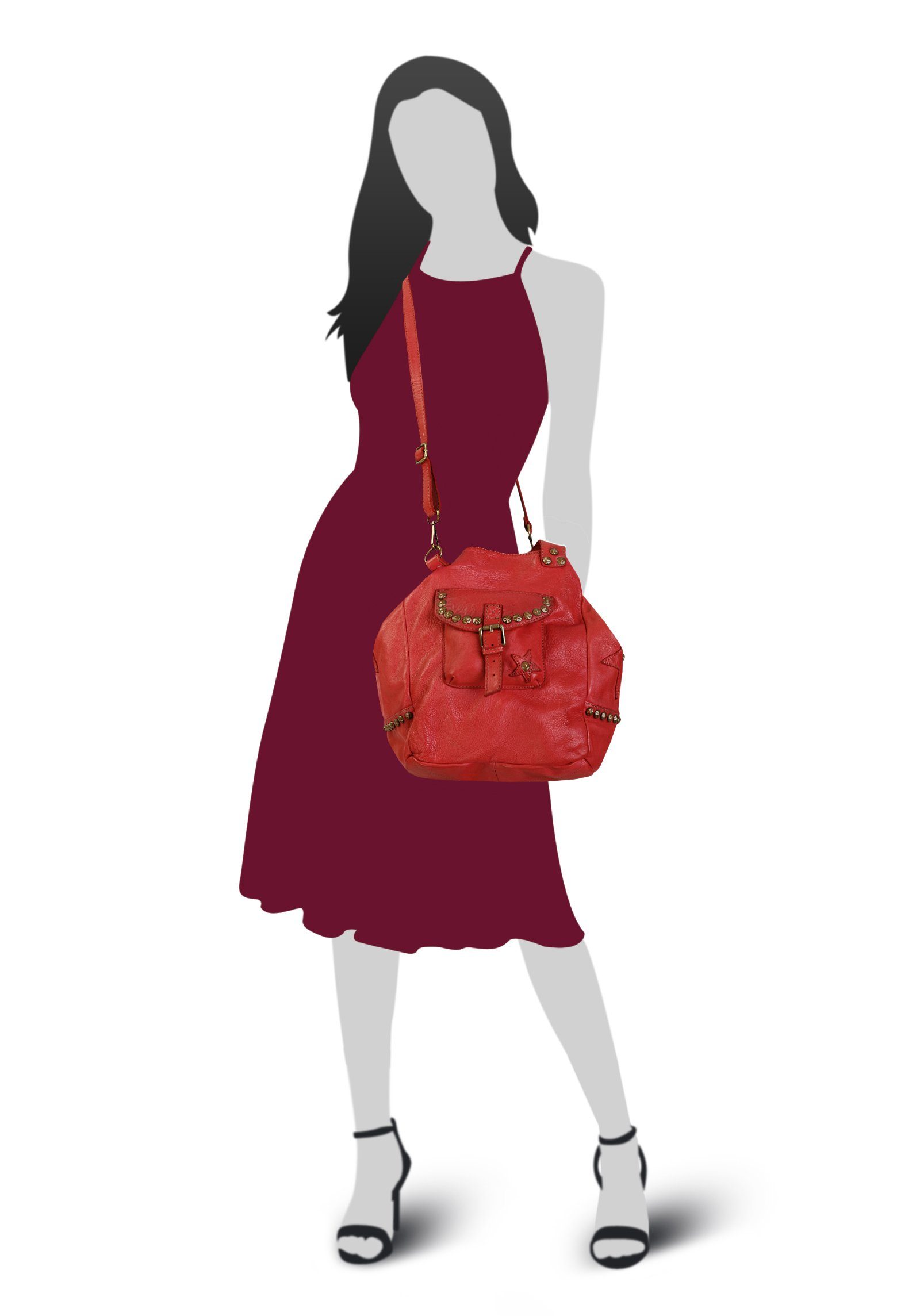 Samantha Look Shopper echt leer, made in italy