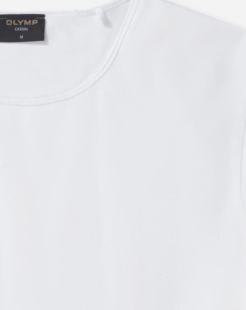 OLYMP T-shirt Casual met rolrandje langs de hals
