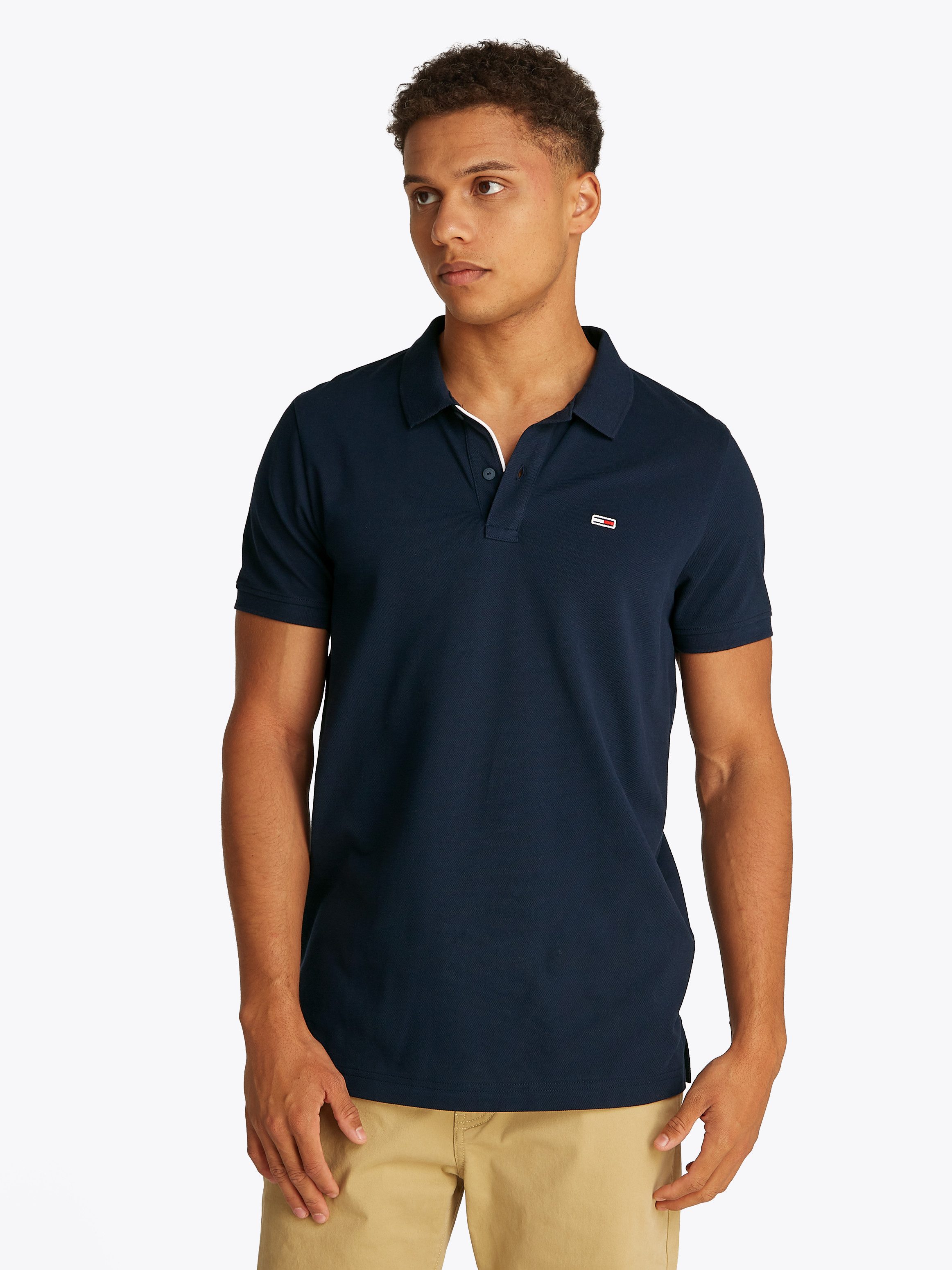 TOMMY JEANS Poloshirt TJM SLIM PLACKET POLO EXT