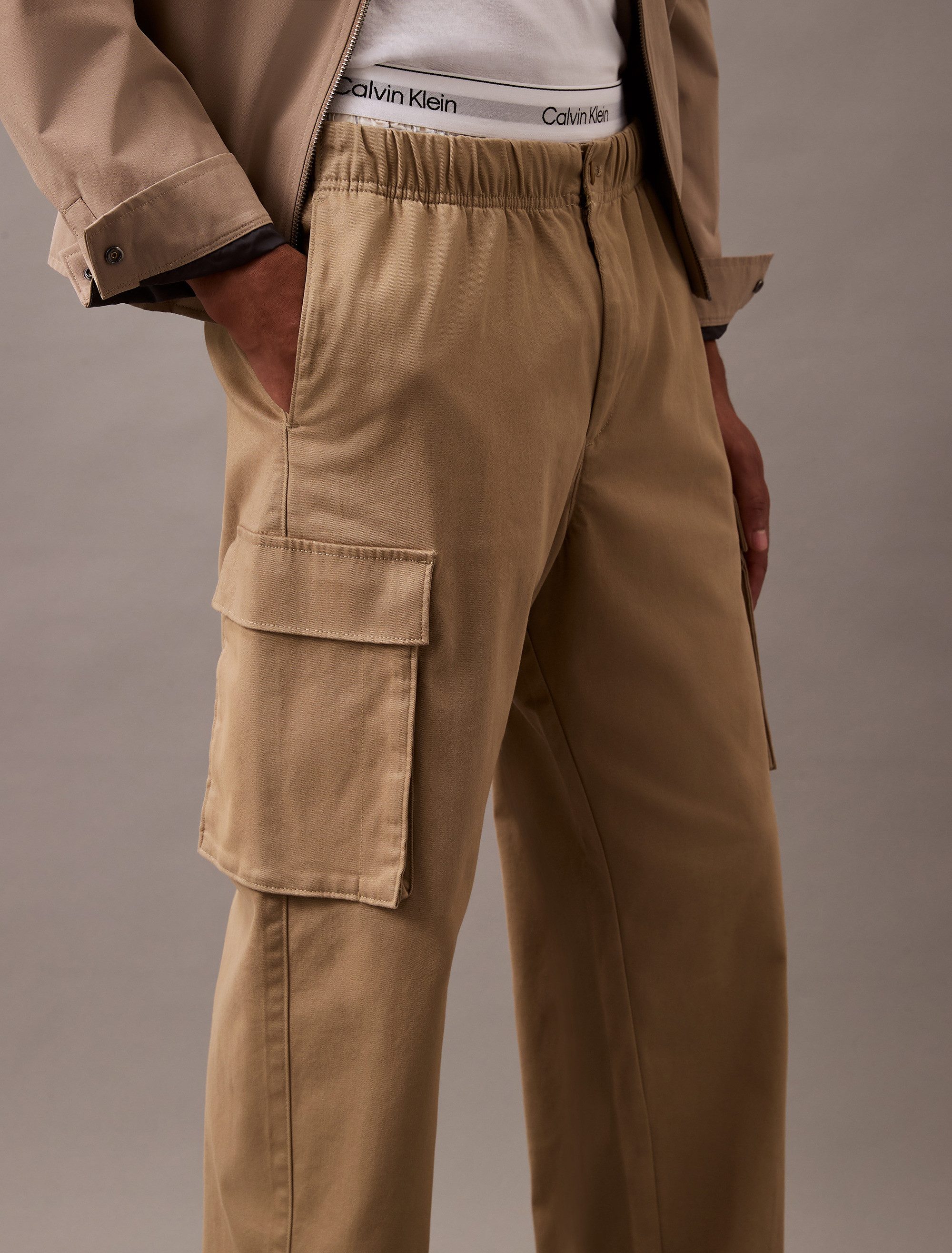 Calvin Klein Cargobroek CO PULL ON STRAIGHT CARGO PANT