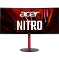 acer curved-gaming-monitor xz342cu, 86,4 cm - 34 ", uwqhd zwart