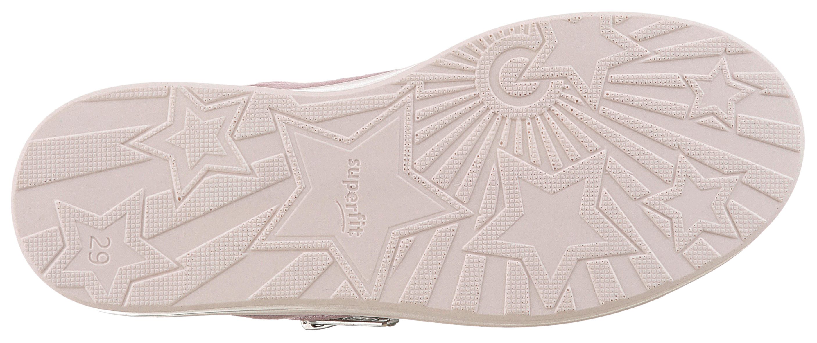 Superfit Sneakers STELLA WMS: middel Veterschoen met subtiele batikprint, maat sjabloon om te downloaden