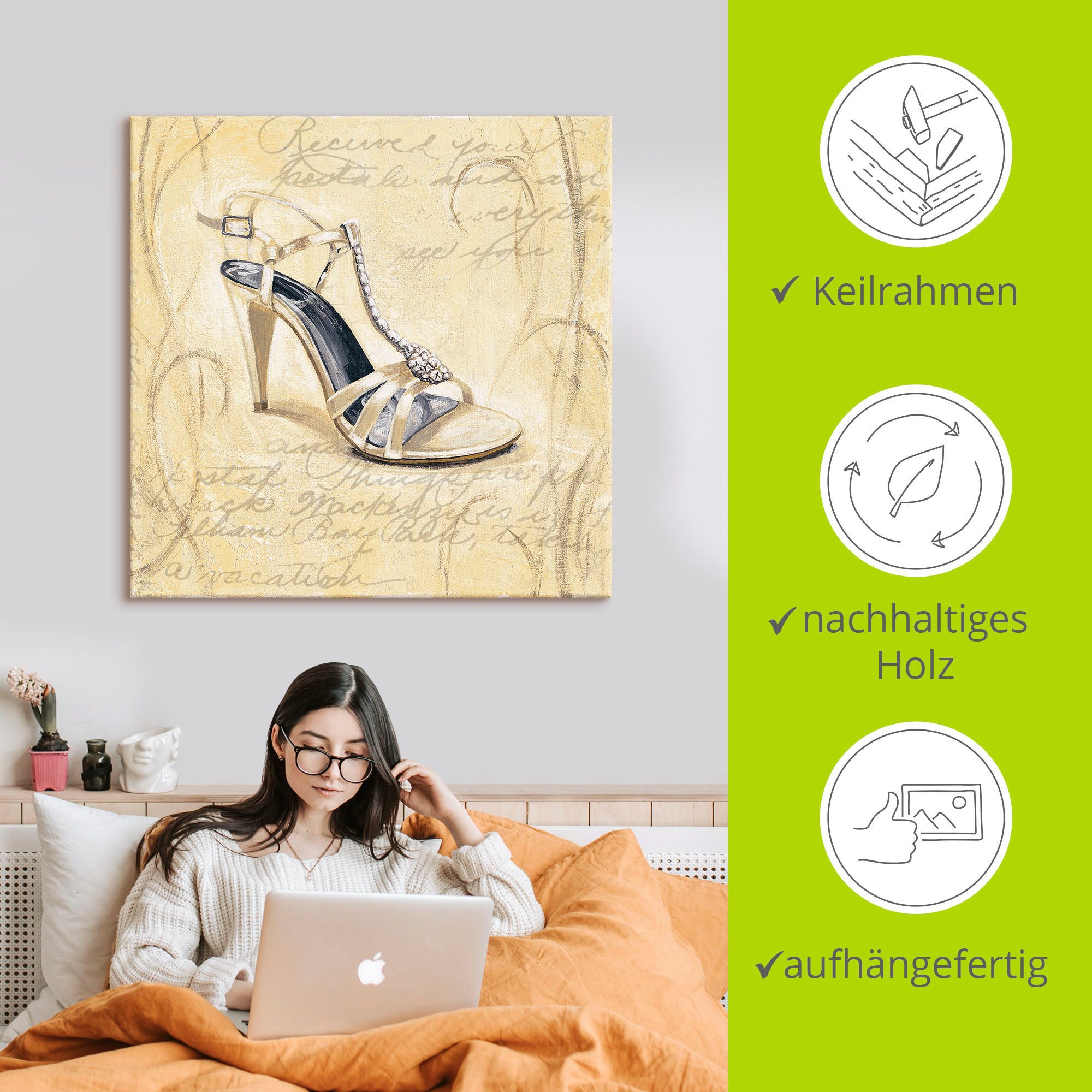 Artland Artprint Stiletto's I - schoenen als artprint op linnen, muursticker in verschillende maten