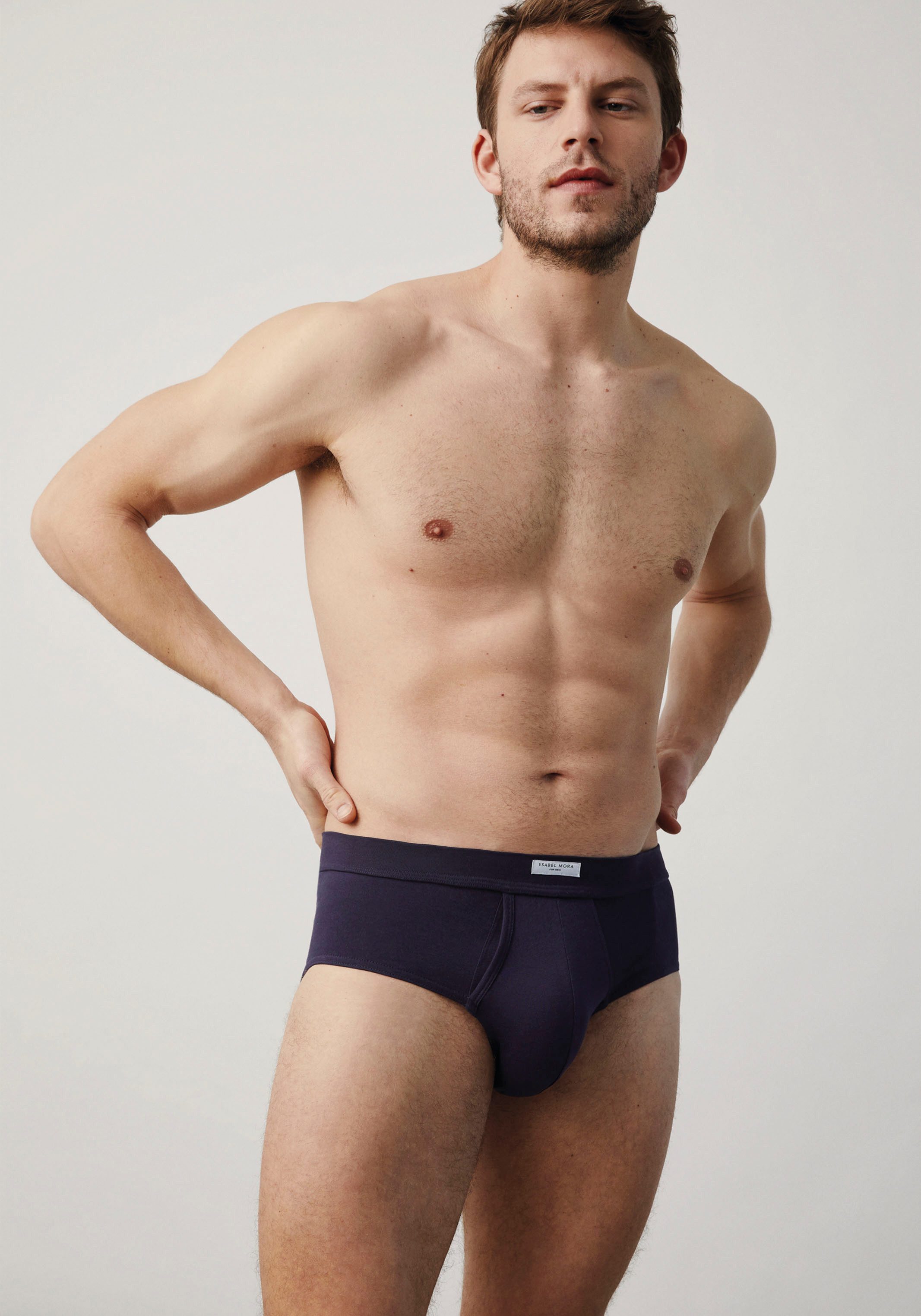 YSABEL MORA Slip BASIC COLLECTION COTTON met praktische toegang in het kruis (Set van 3)