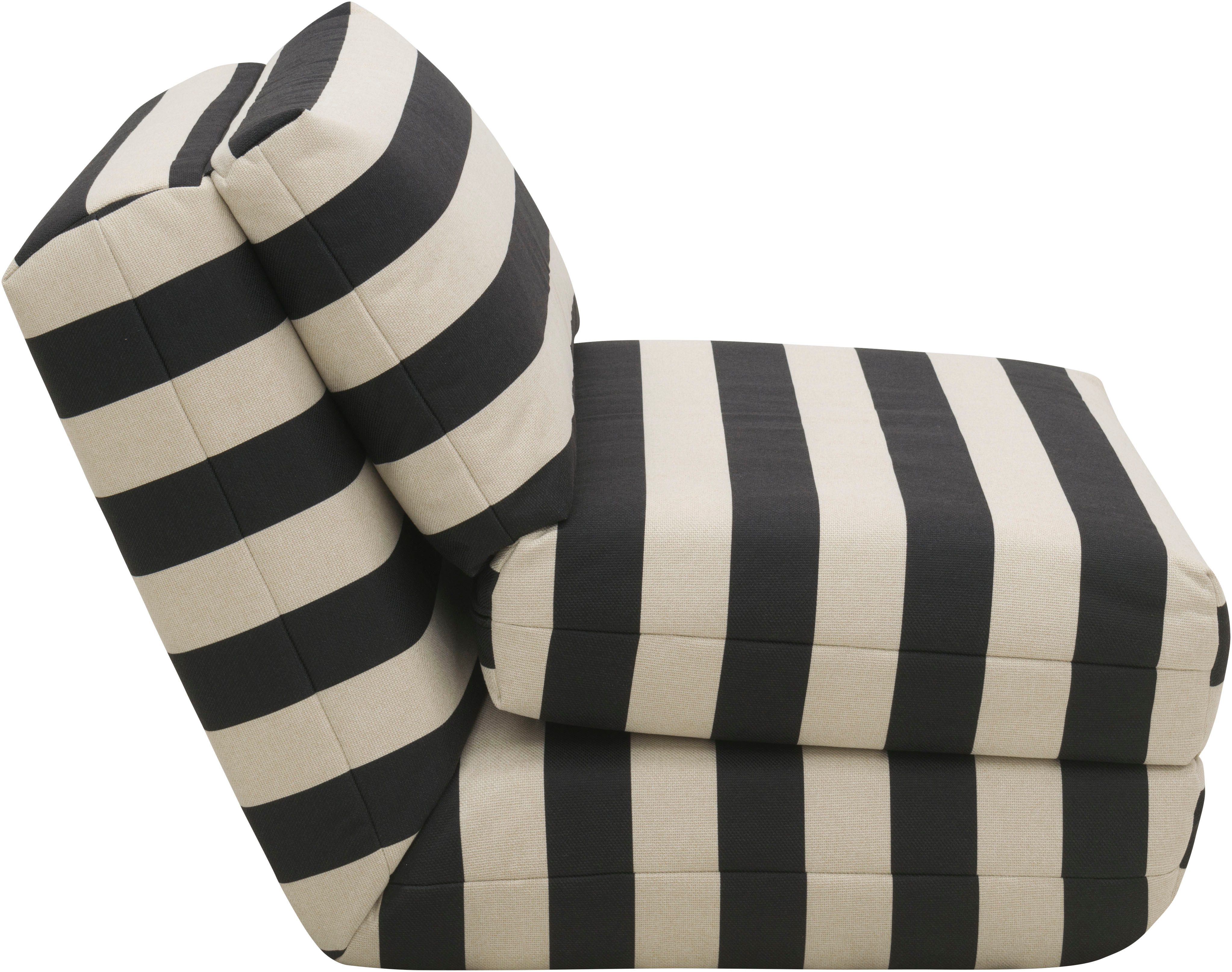 LeGer Home by Lena Gercke Fauteuil Amara Slaapstoel uitklapbaar, bedstoel, met rastering