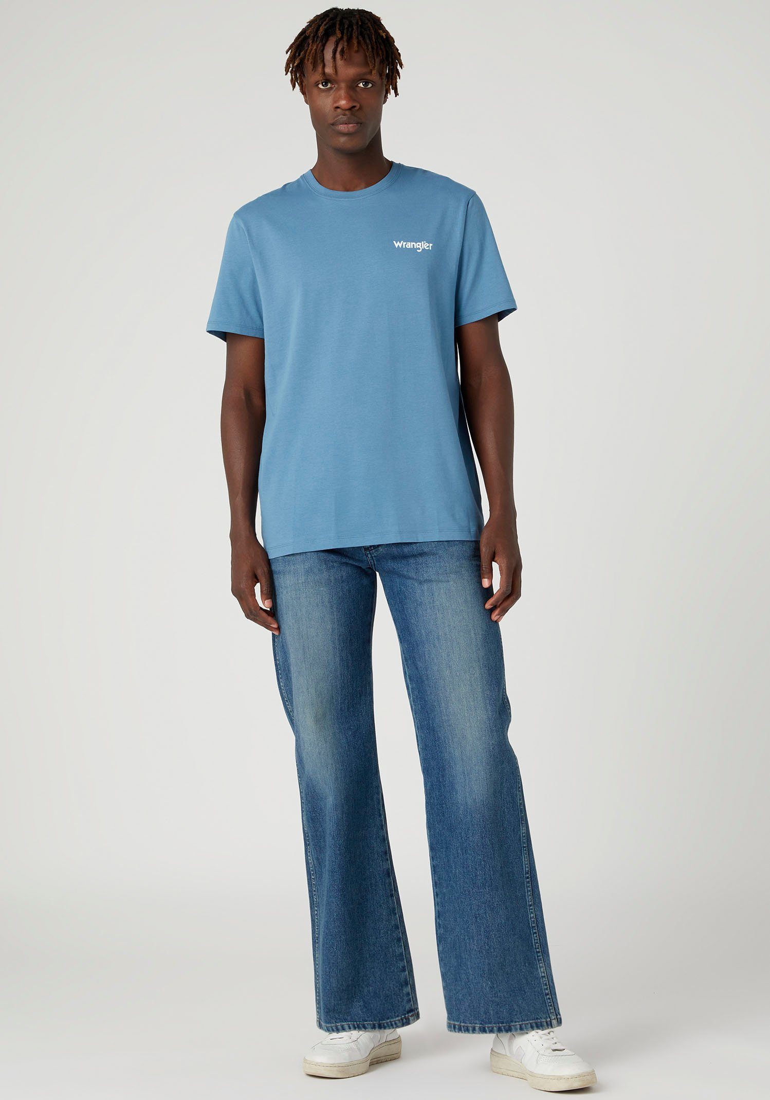 Wrangler T-shirt Sign Off (2-delig, Set van 2)