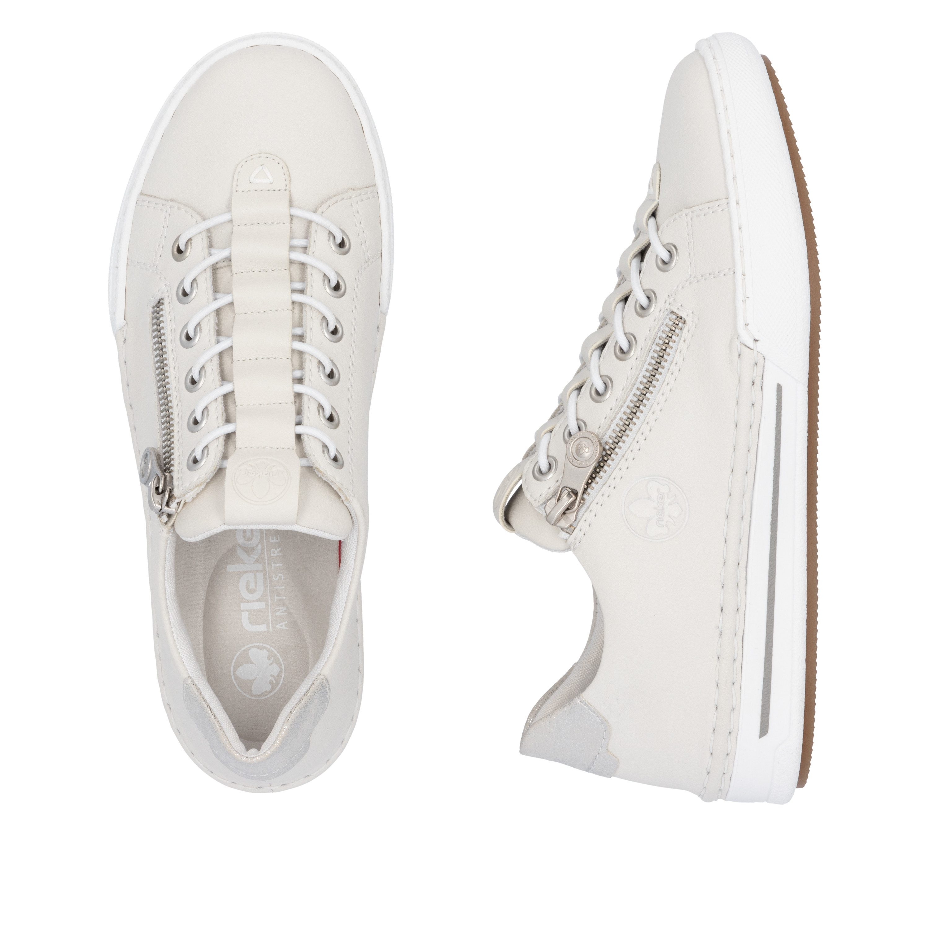 Rieker Slip-on sneakers , slippers, instapschoen, lage schoen, vrijetijdsschoen in smalle vorm