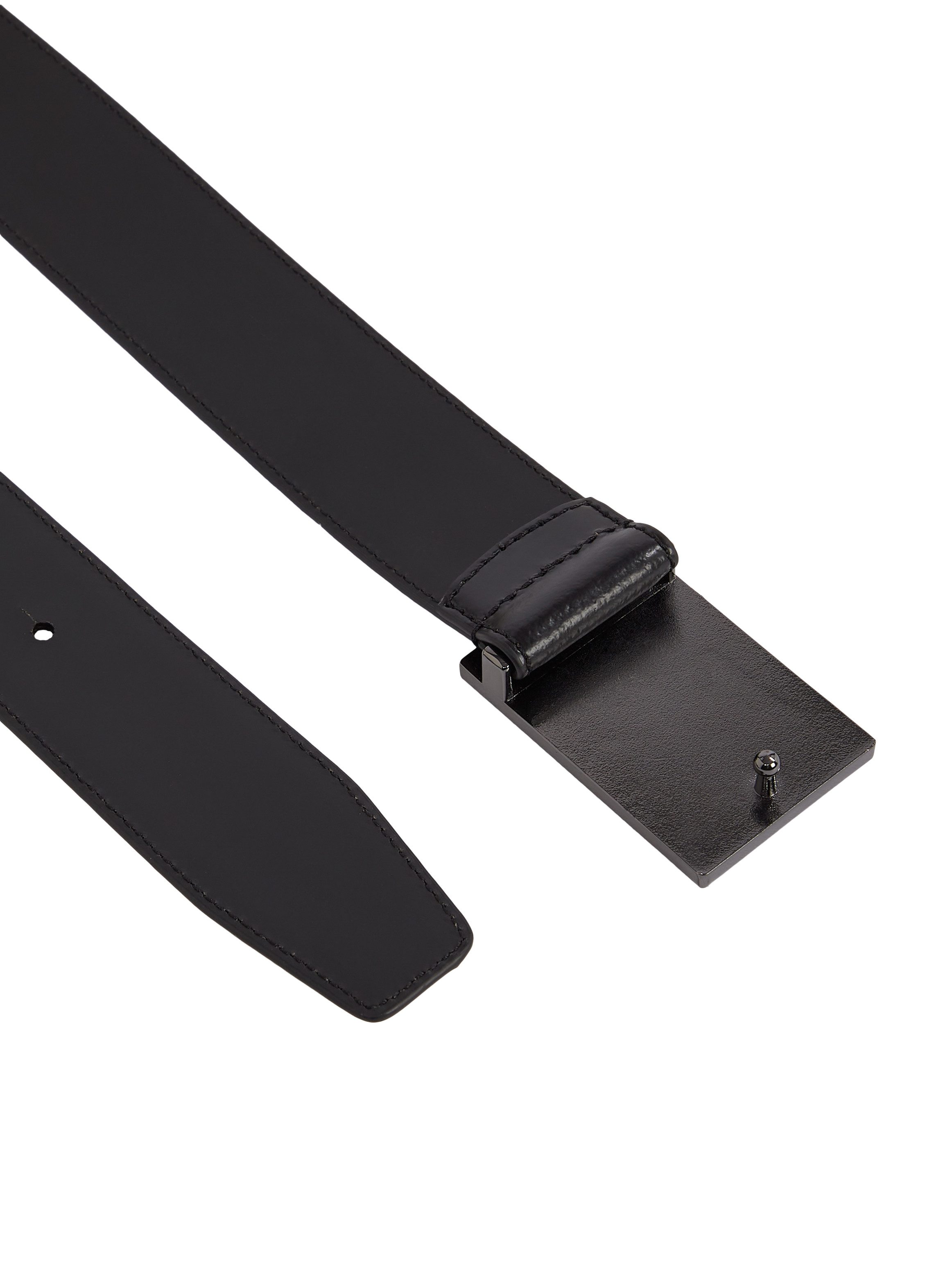 Calvin Klein Leren riem LEATHER INLAY PLAQUE 35MM