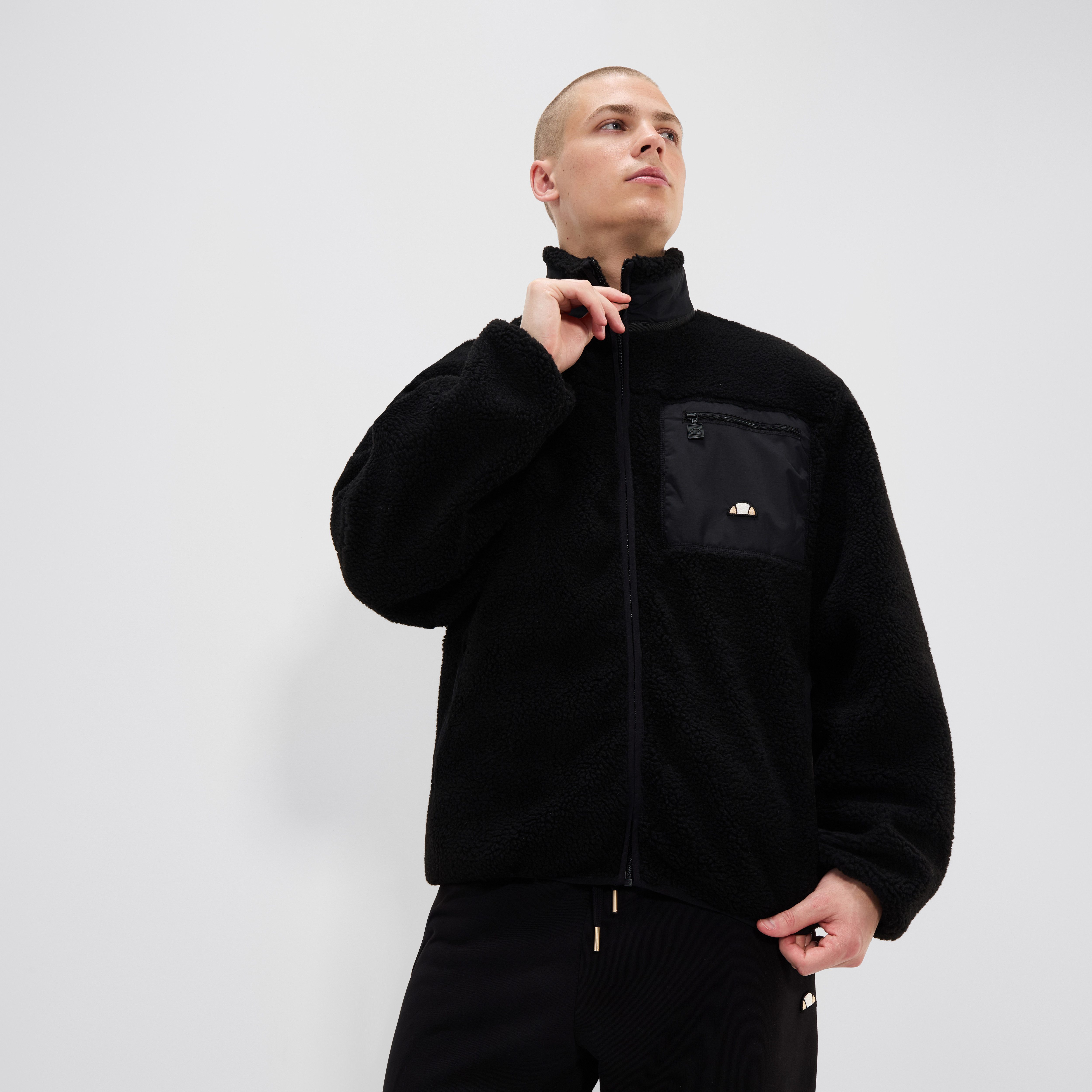 ellesse Fleecejack VITERBO FZ JACKET heren fleece vesten maat XS zwart