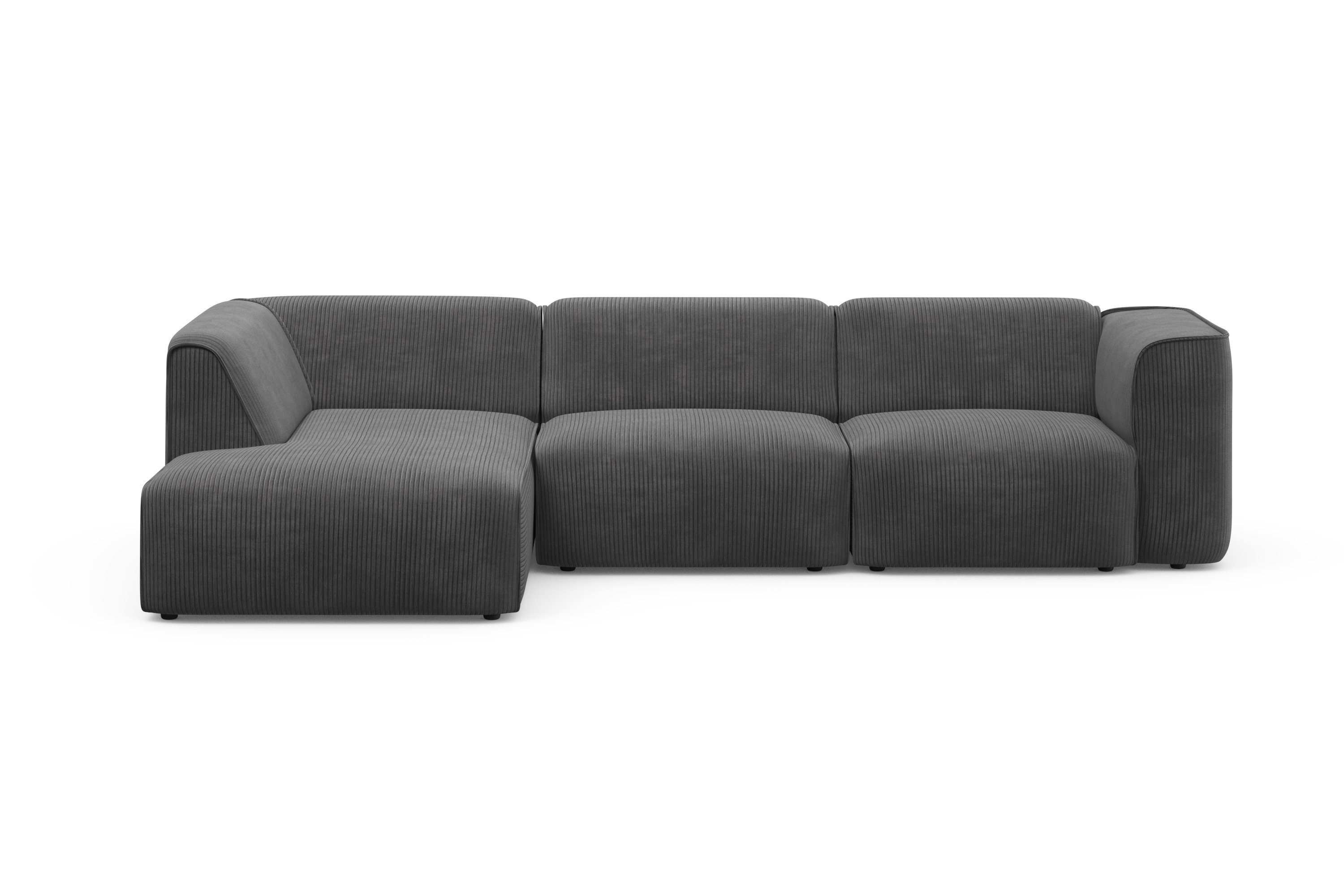RAUM.ID Hoekbank Merid L-vorm, altijd uitbreidbaar met modules, B/D/H: 295/162/70 cm