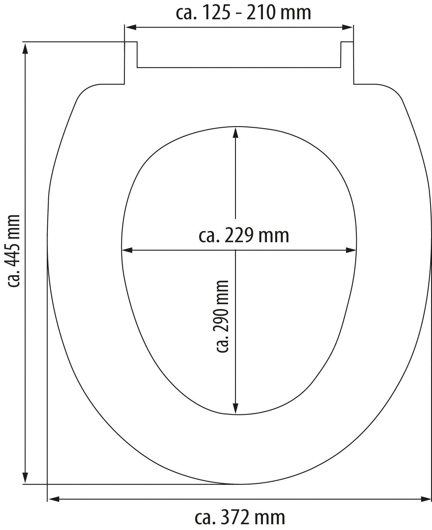 Eisl Toiletzitting Mozaïek Duroplast, softclosemechanisme, max. belasting van de toiletbril 150 kg