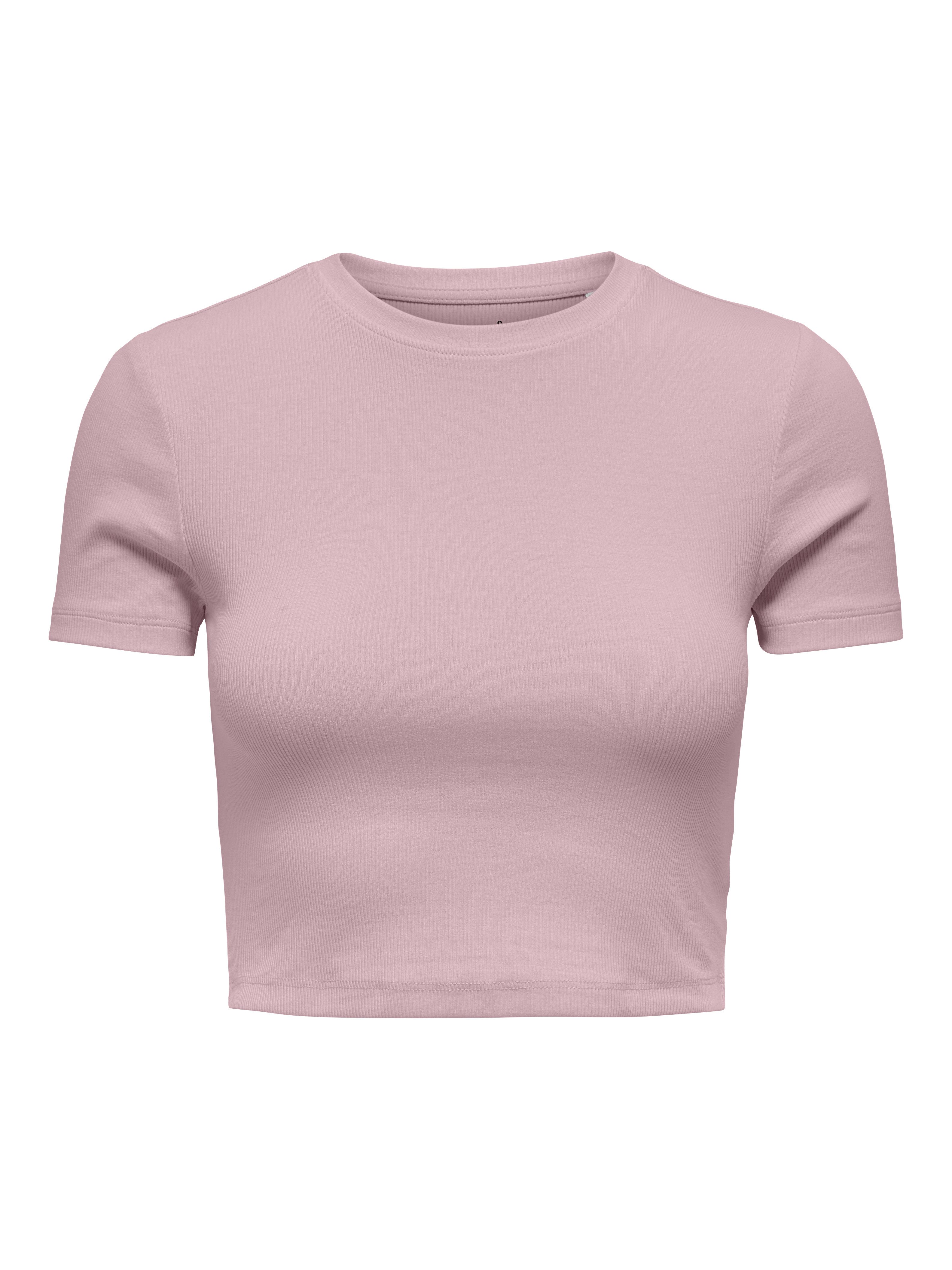 Only Shirt met korte mouwen ONLBETTY S/S O-NECK SHORT TOP CC JRS
