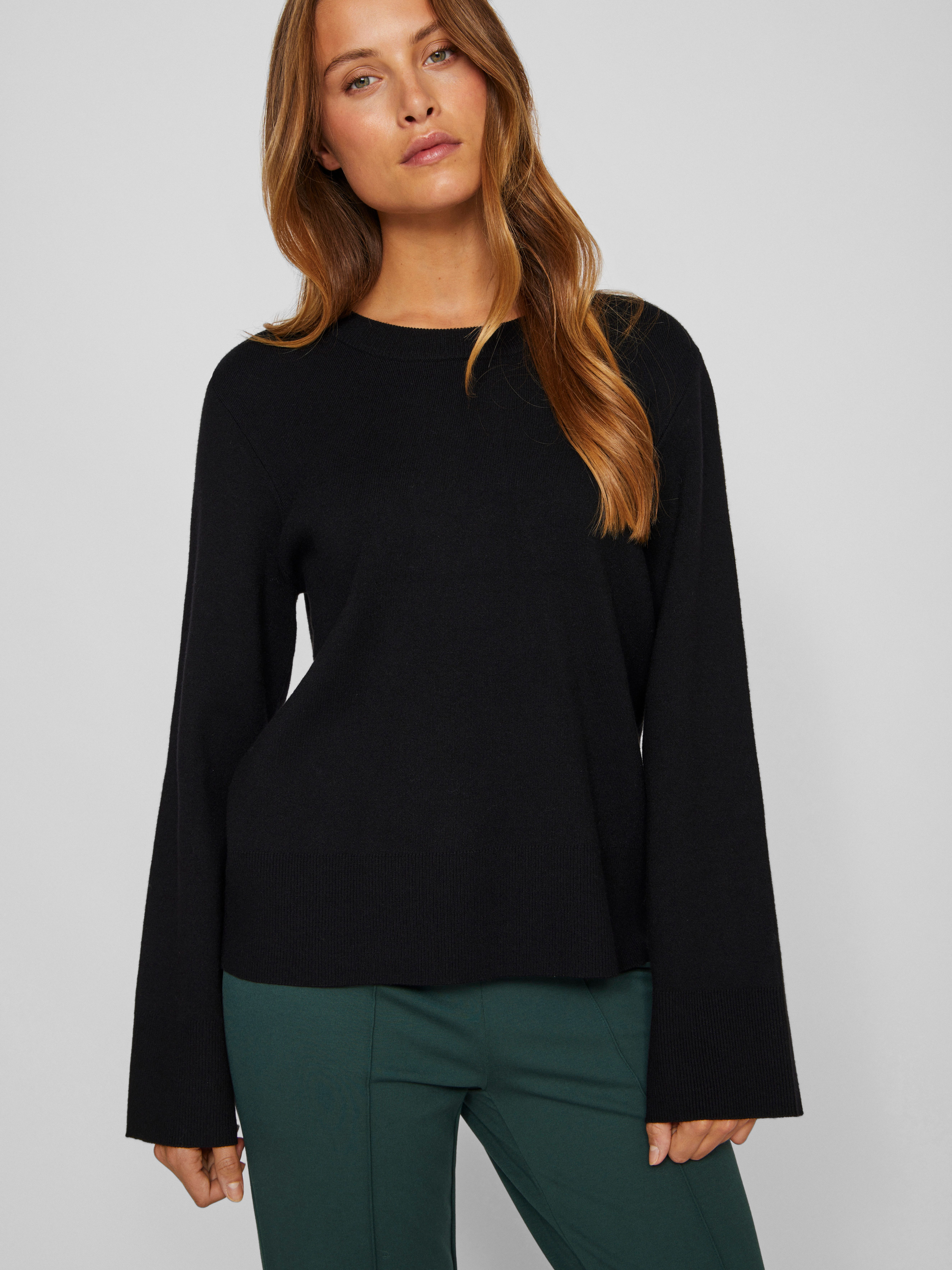 Vila Trui met ronde hals VICASSIE O-NECK L/S KNIT TOP - NOOS