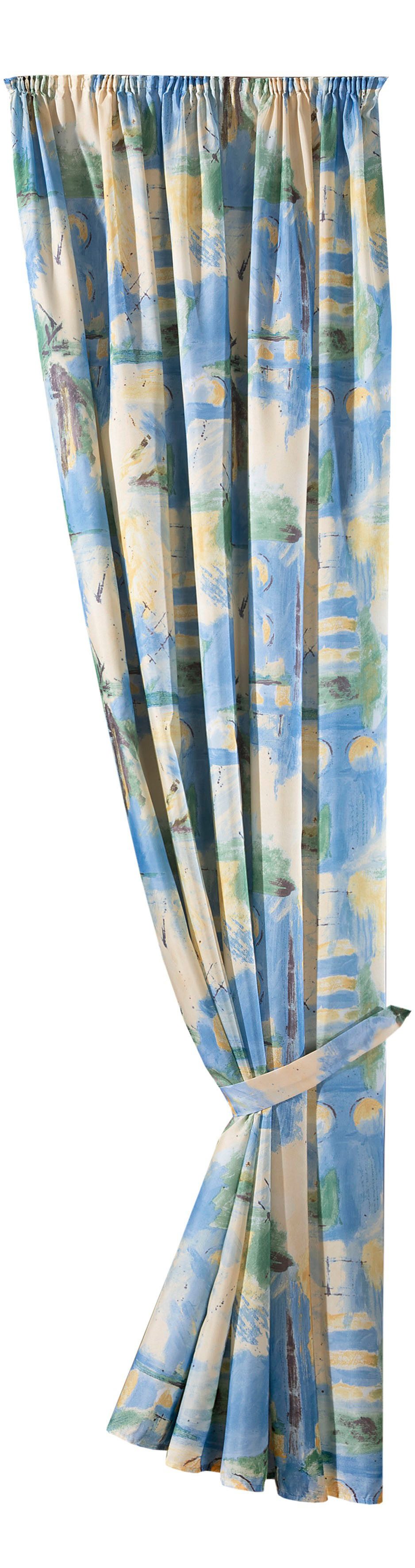 Weckbrodt Gordijn Matteo (1 stuk) kant & klaar gordijnen maat 140 cm x 225 cm geel