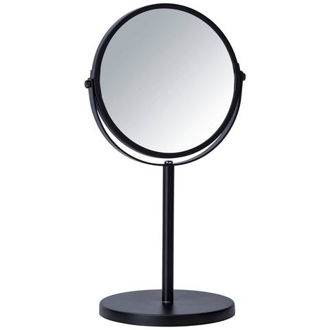 Wenko make-up spiegel 16 cm glas-staal zwart