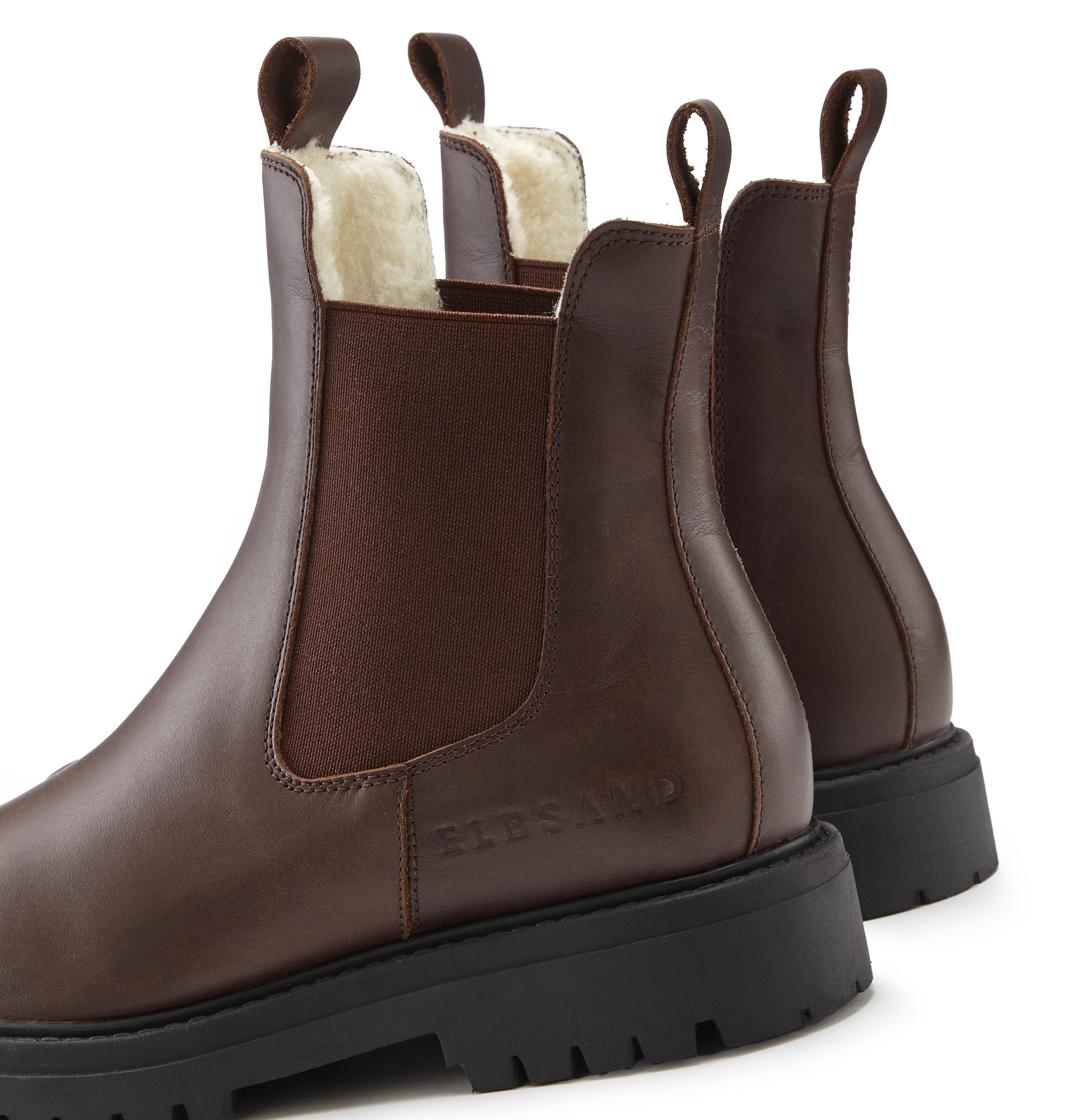 Elbsand Laarsjes Chelsea-boots Laarzen, boots, winterlaarzen, instaplaarzen van leer met warme voering