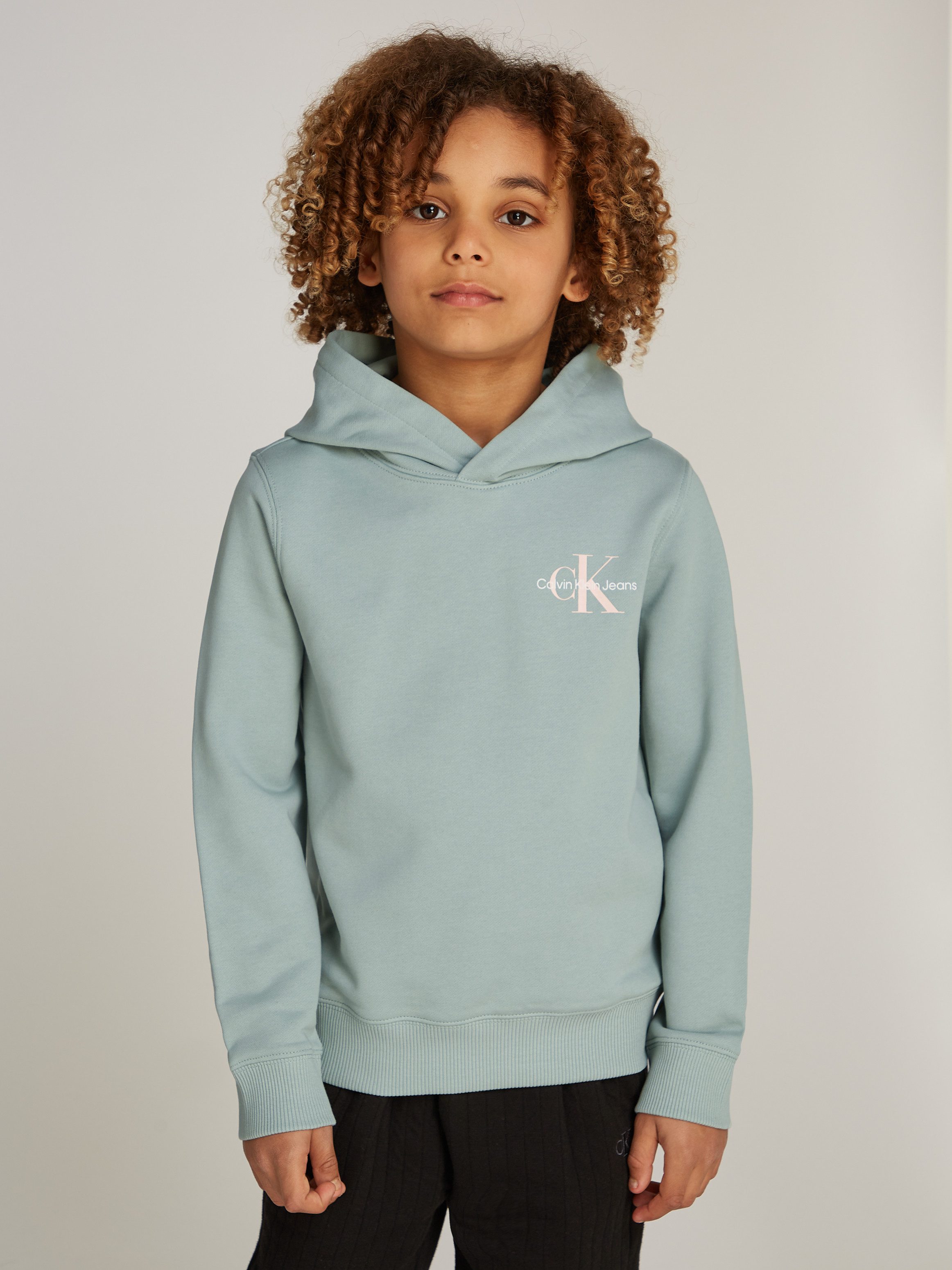 Calvin Klein Hoodie SMALL MONOGRAM HOODIE voor kinderen tot 16 jaar en met logo-opdruk