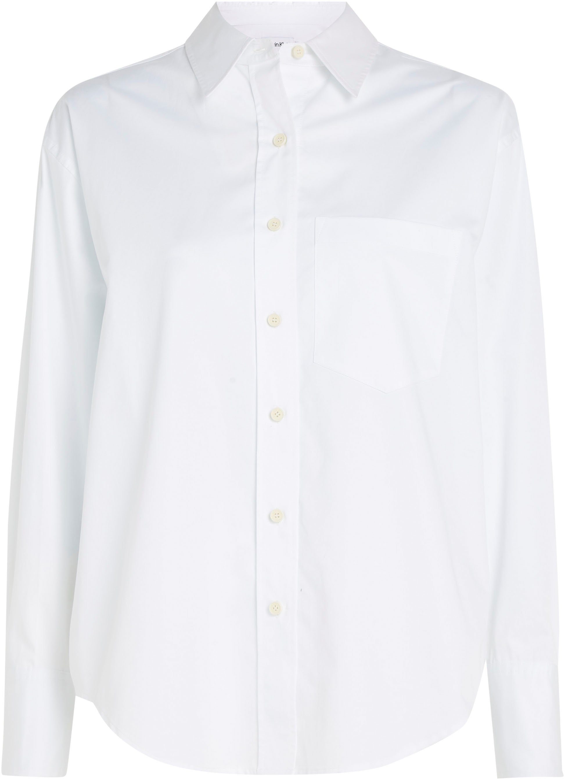 Calvin Klein Overhemdblouse RELAXED COTTON SHIRT met doorknoopsluiting