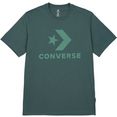 converse t-shirt converse star chevron tee groen