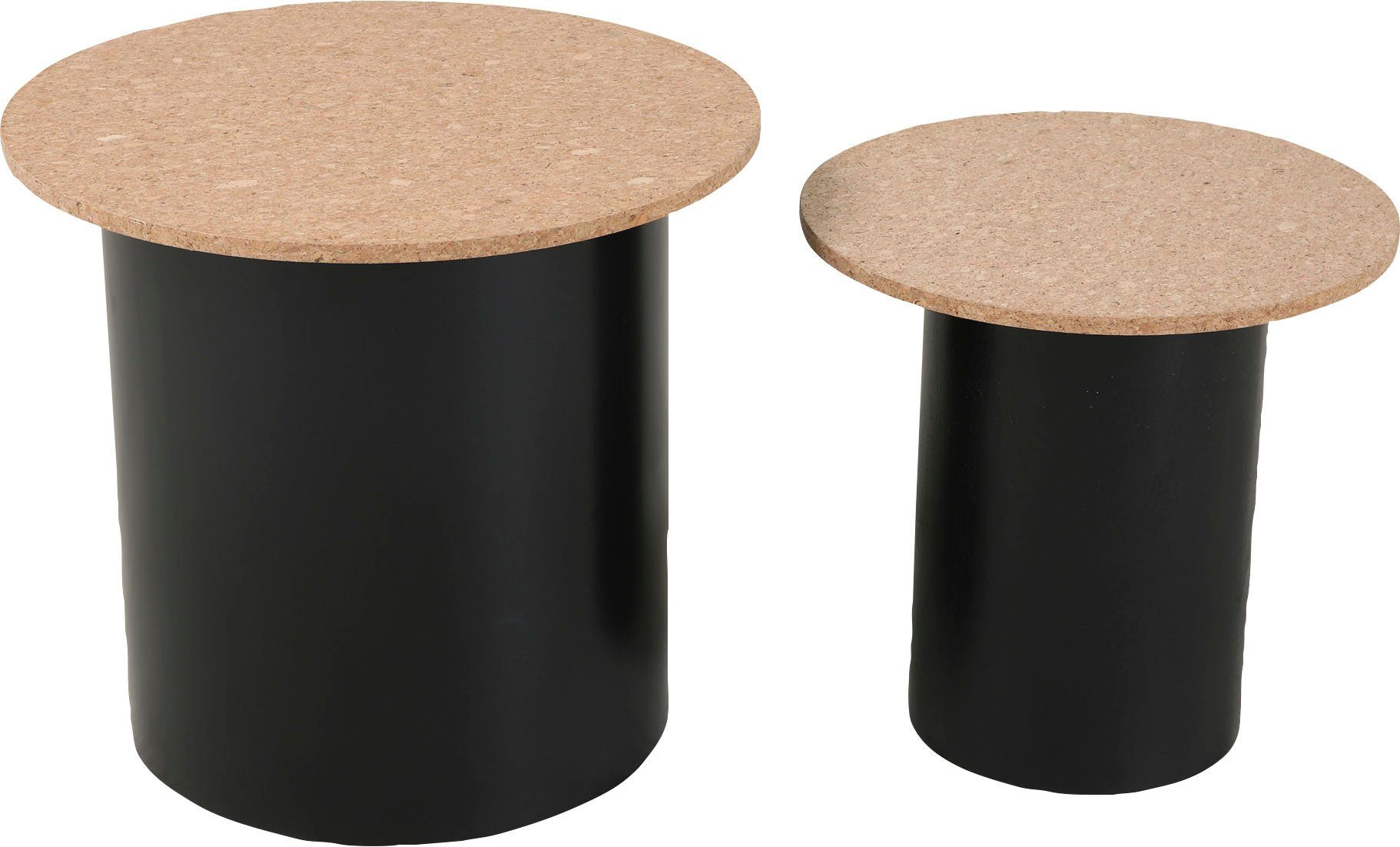 Home affaire Bijzettafel Legplank van kurk (set, 2 stuks)