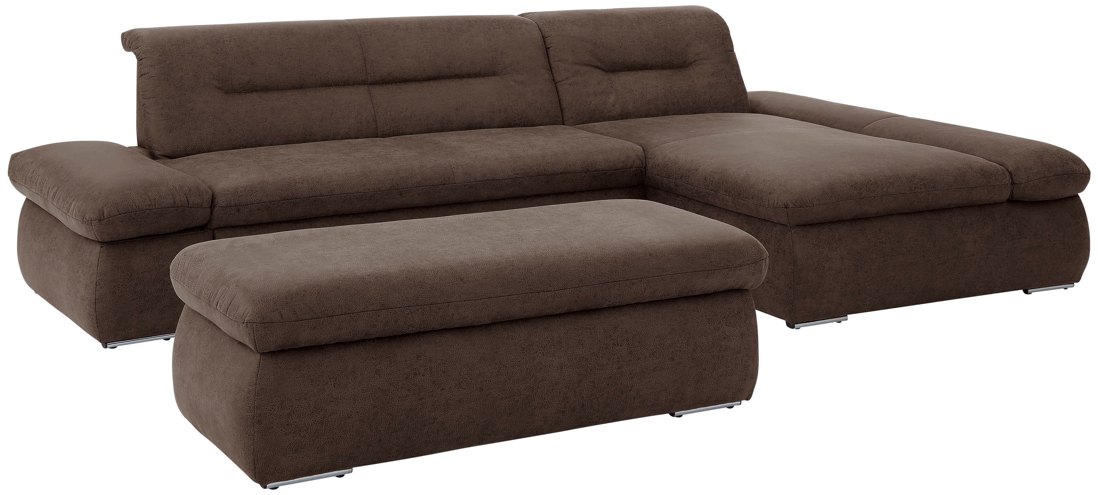 INOSIGN Hoekbank Avesa L-vorm Naar keuze met armleuningverstelling en slaapfunctie, bxdxh: 300x172x80cm