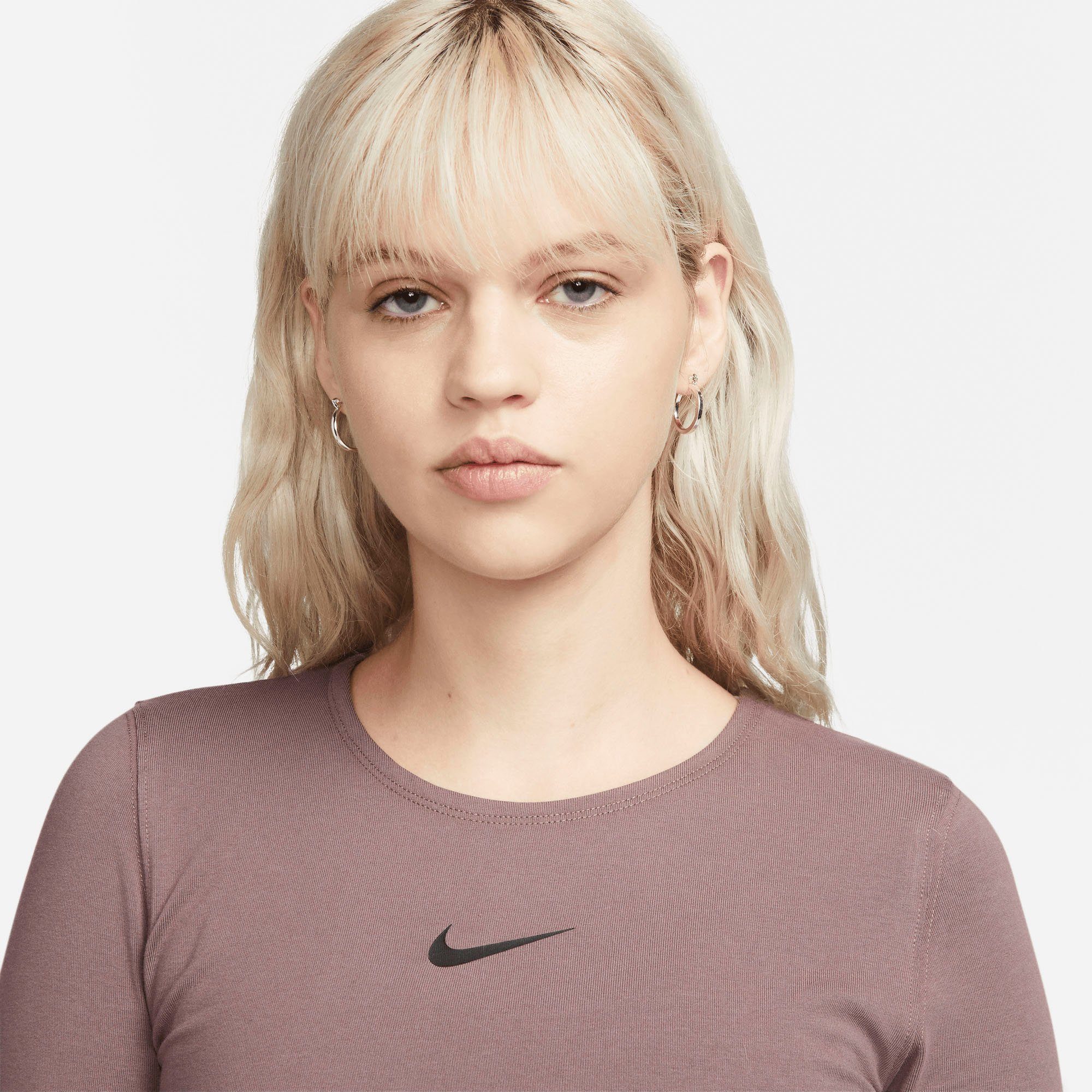 Nike Sportswear Shirt met lange mouwen W NSW CROP TAPE LS TOP