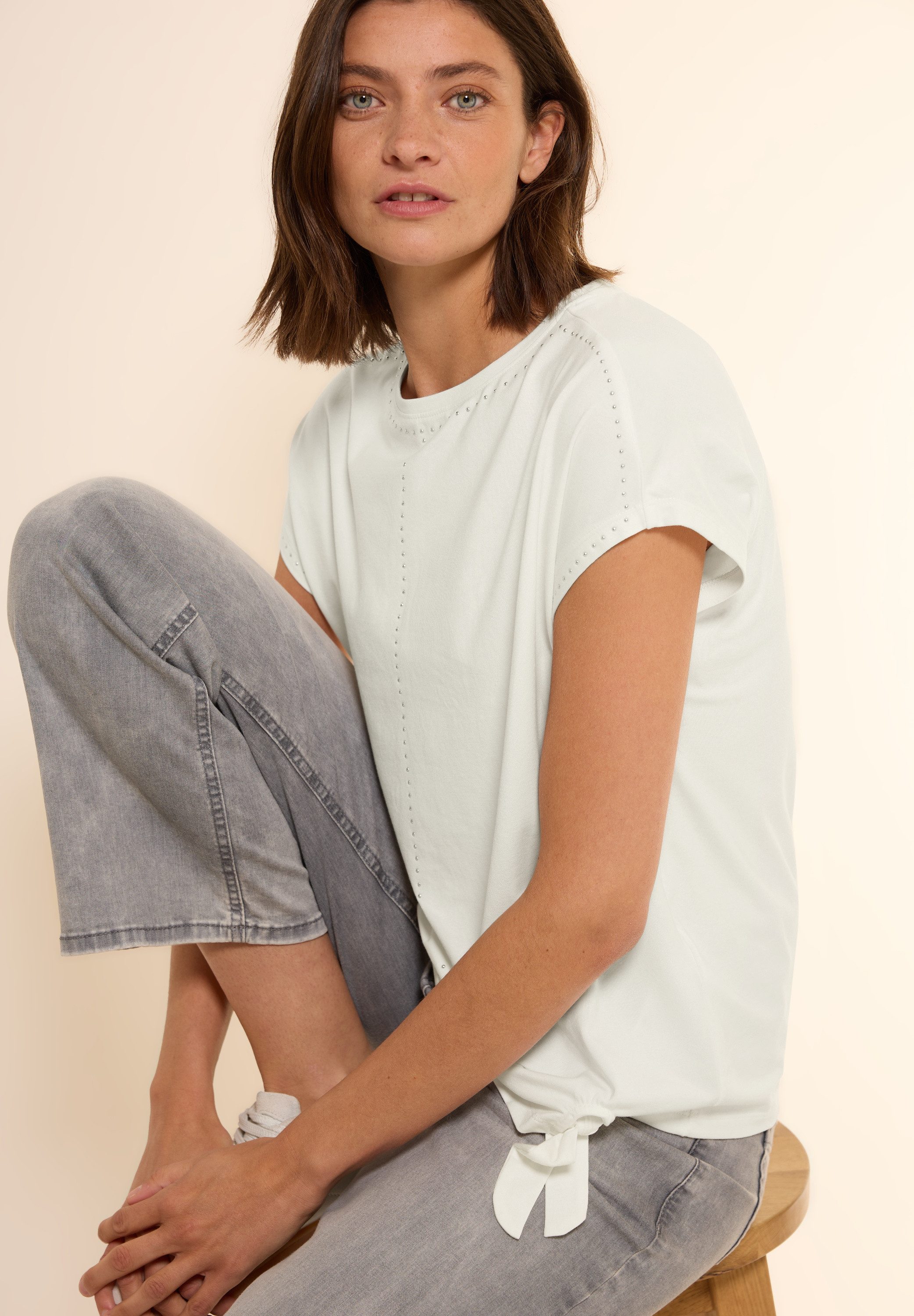 Cecil T-shirt met siersteentjes