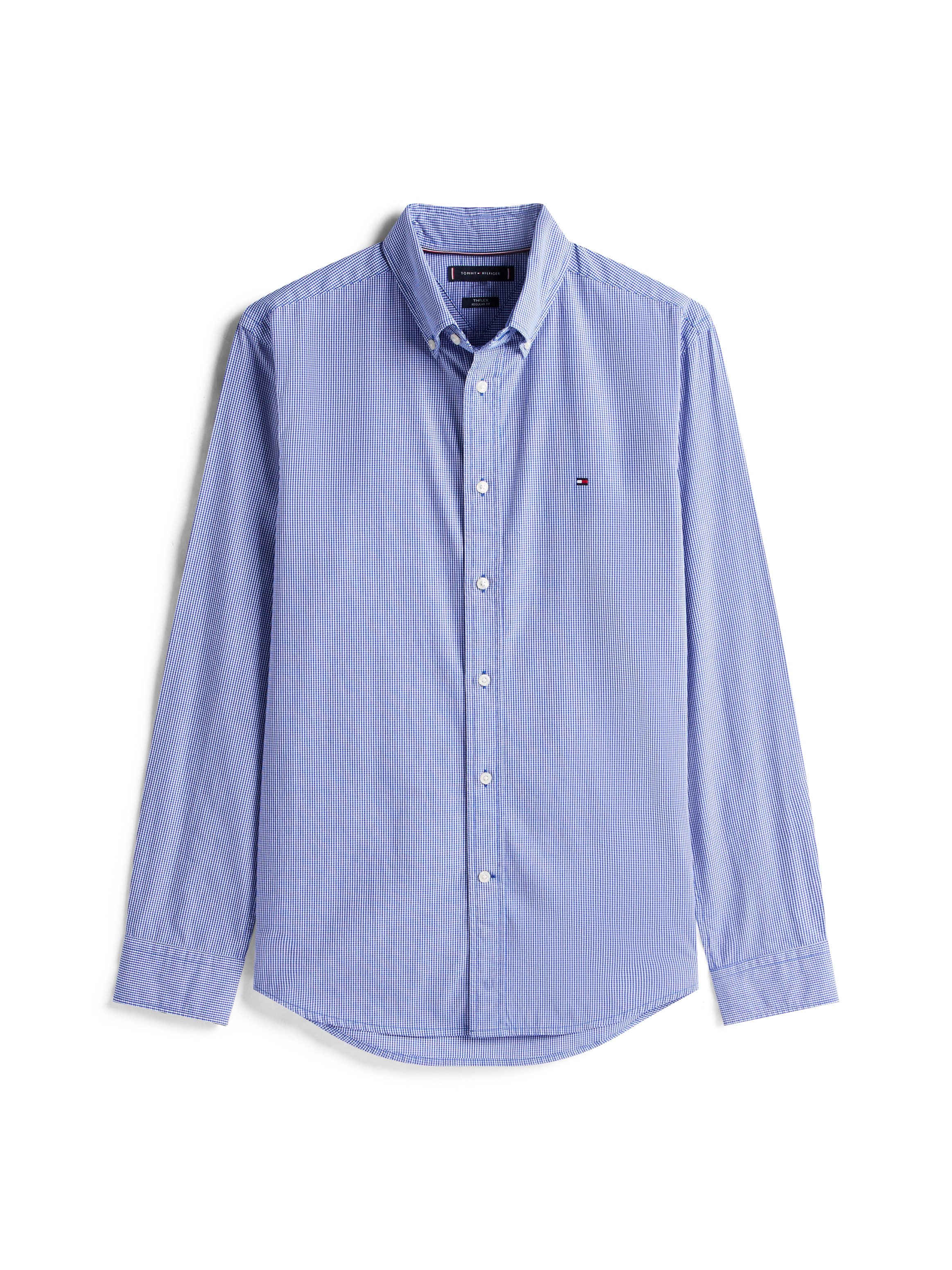 Tommy Hilfiger Overhemd met lange mouwen FLEX POPLIN MICRO GINGHAM
