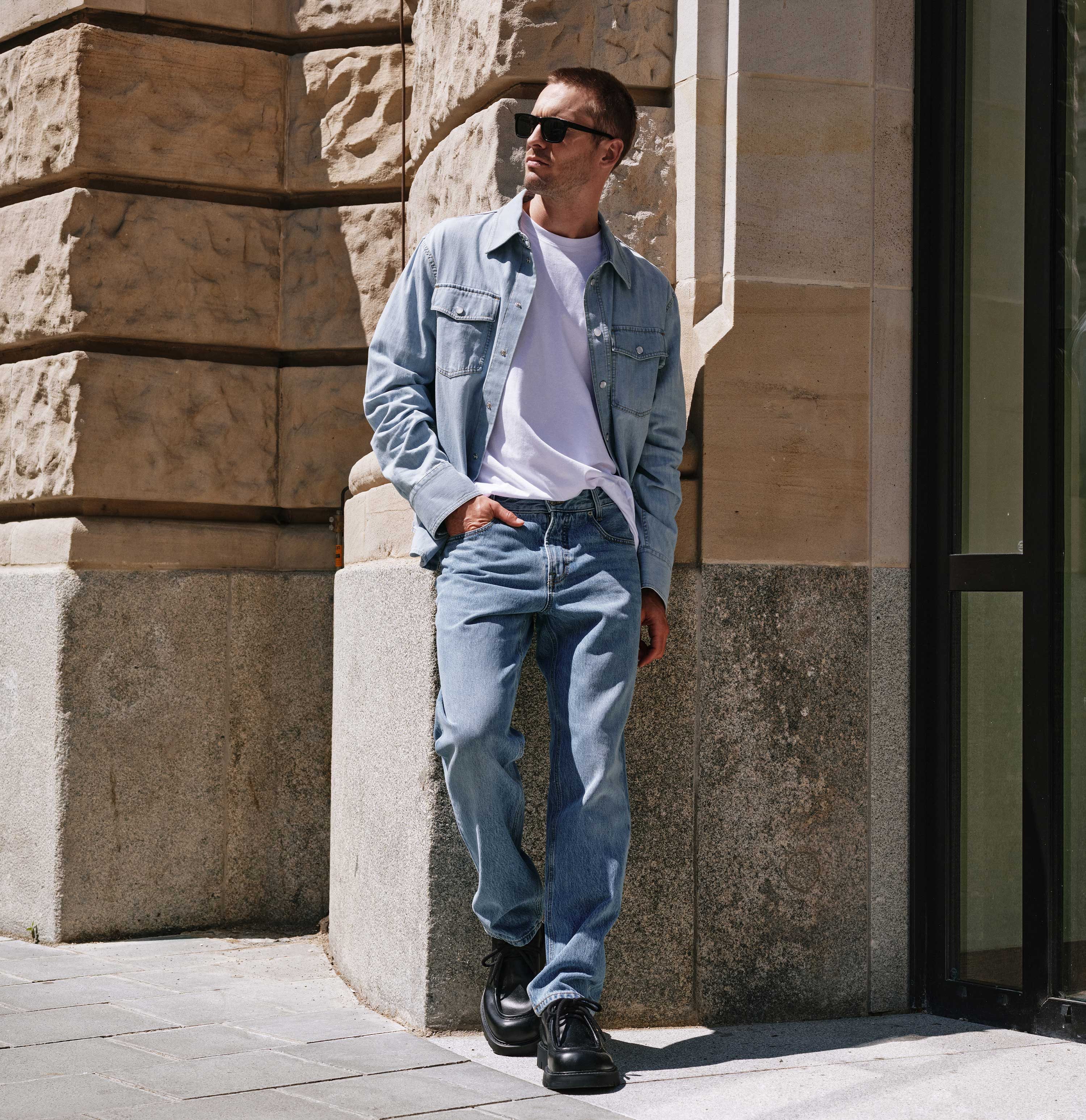 MAC 5-pocket jeans Rick met contrasterende stiksels