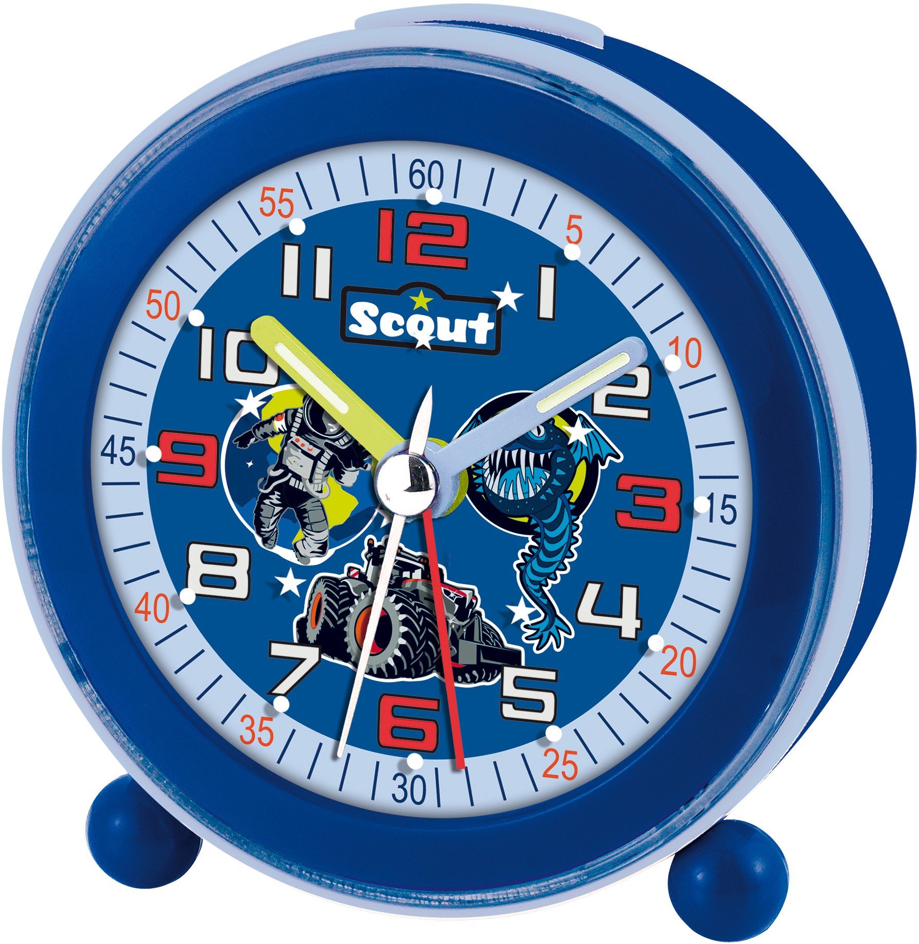 Scout Kwarts-wekker NightLight, 280001039 Leerklok, ook ideaal als cadeau