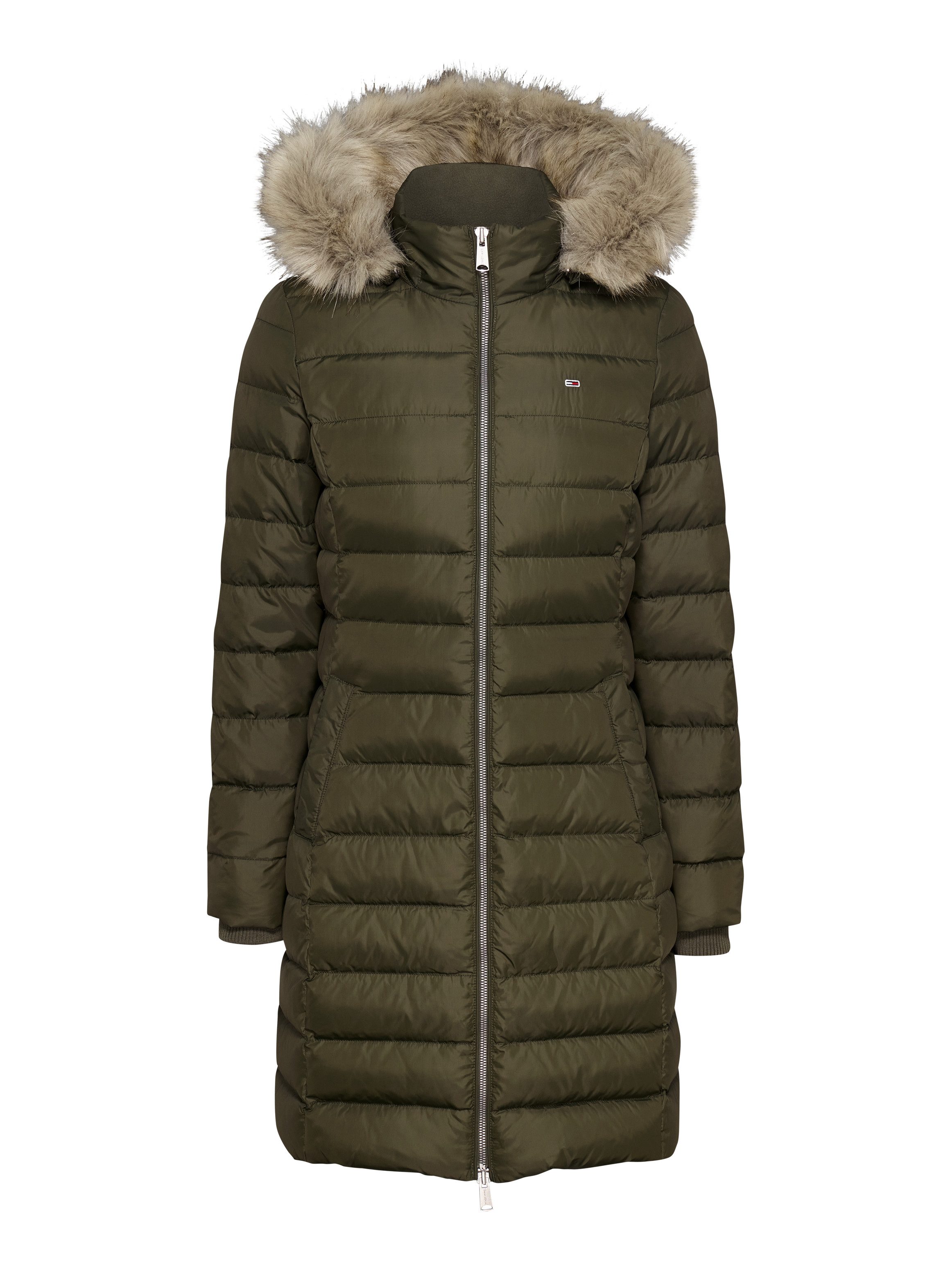 TOMMY JEANS Gewatteerde jas TJW ESSENTIAL HOODED DOWN COAT