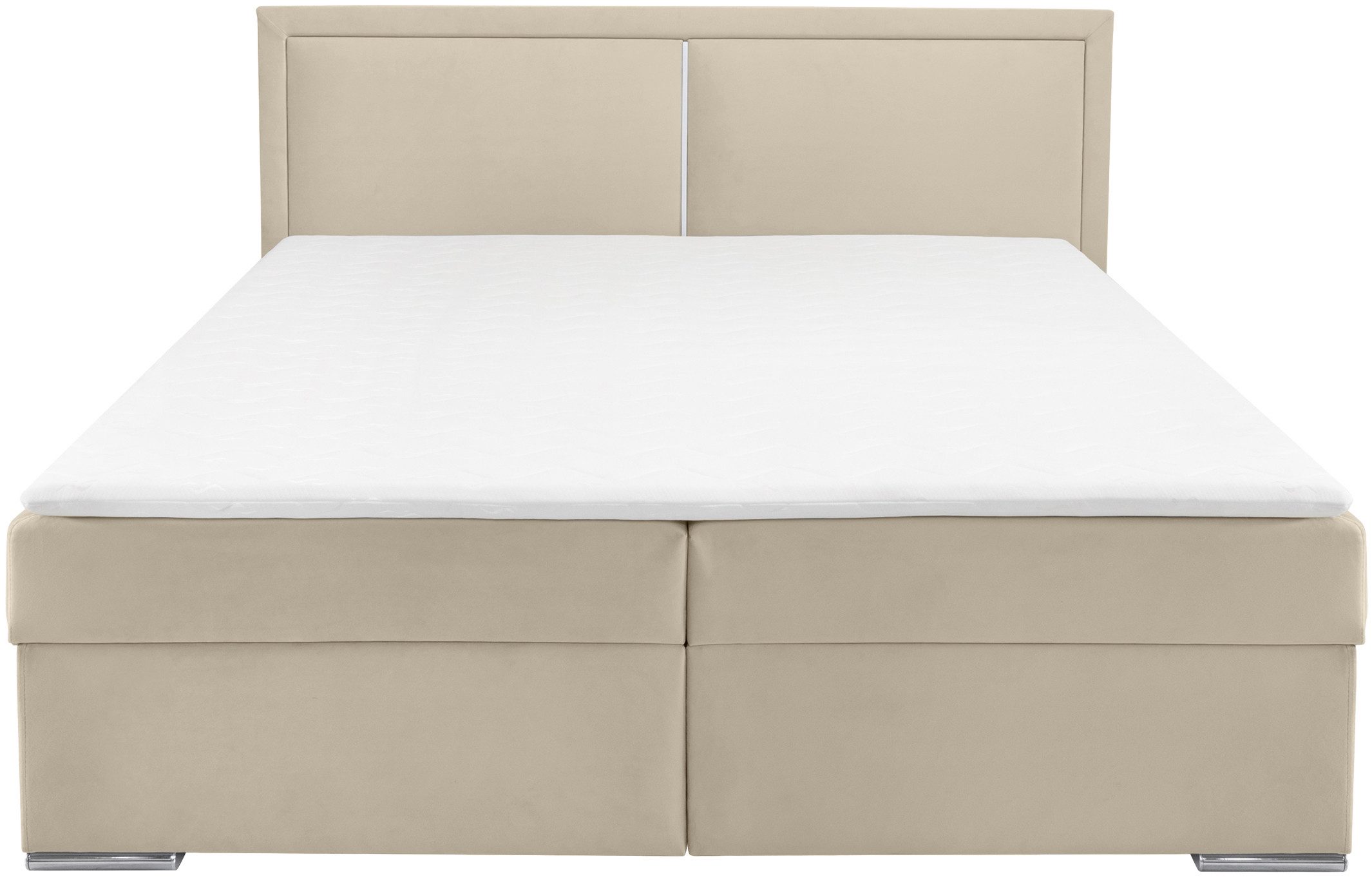 COLLECTION AB Boxspring Athena Incl. LED-verlichting, topper en opbergruimte