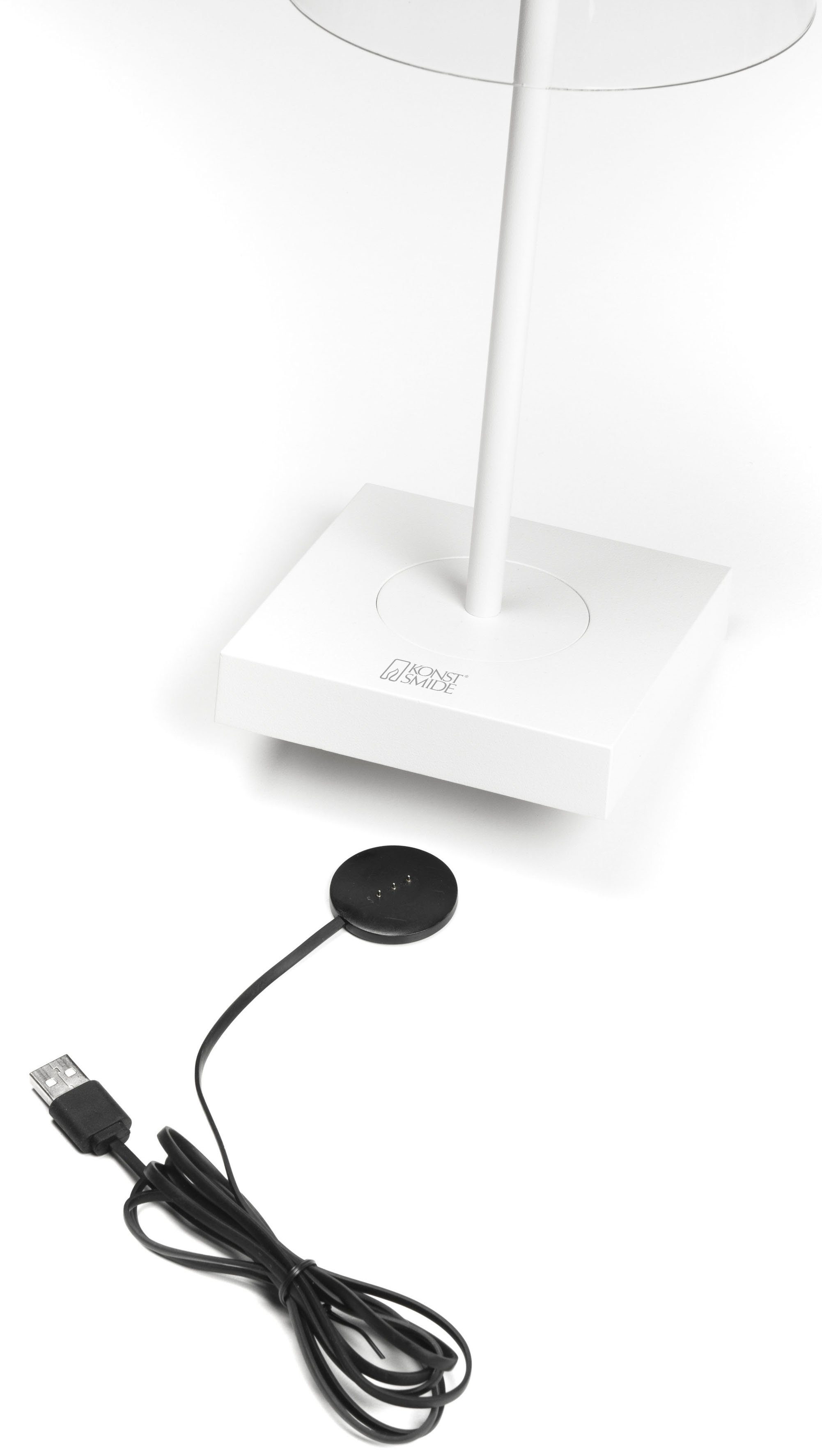 KONSTSMIDE Led-tafellamp Scilla Scilla LED USB-tafellamp, kleurtemperatuur, dimbaar (2 stuks)