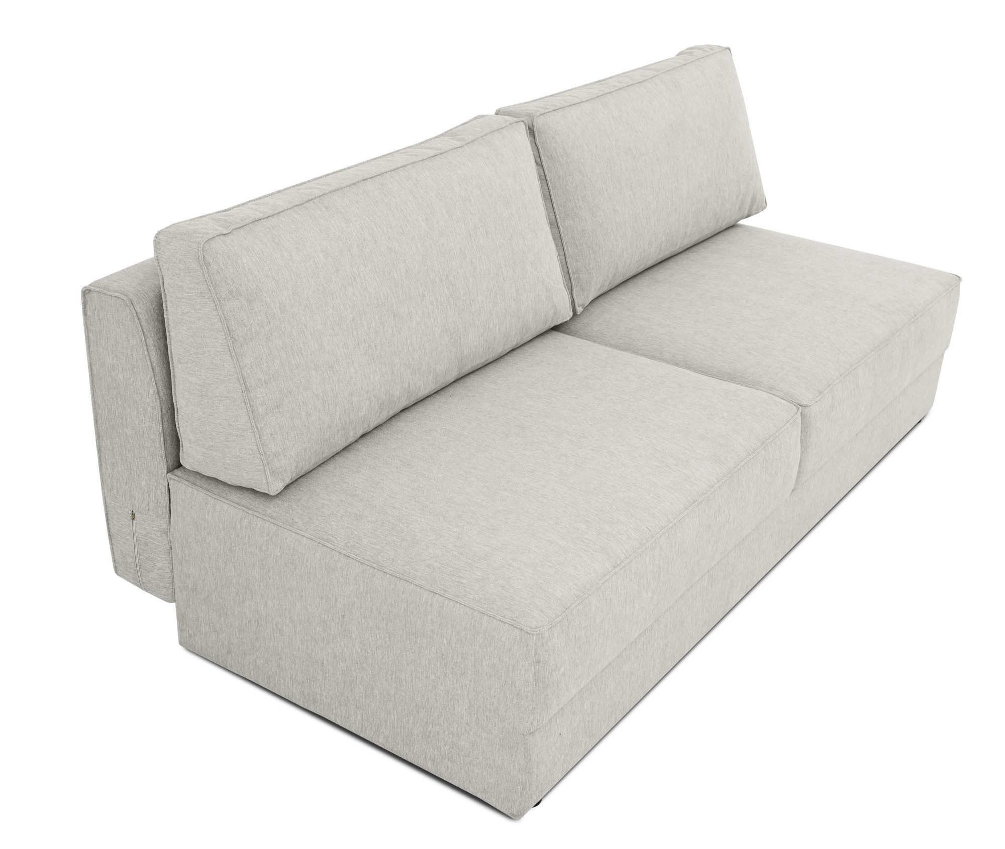 INOSIGN Slaapbank Simonton 3-zits, Breedte 202 cm Ligoppervlak 202x146 cm, incl. bedlade, zachte structuurstof