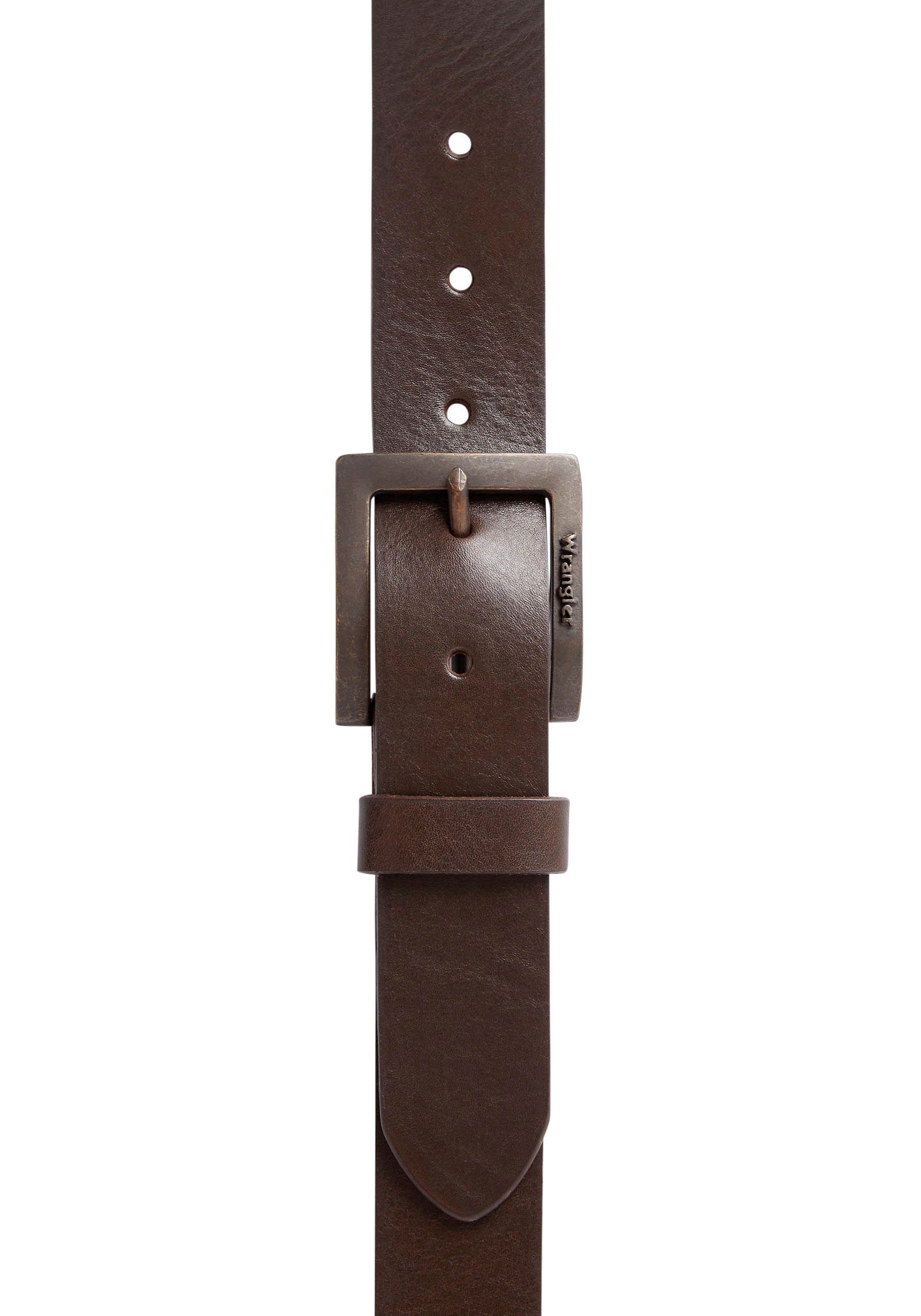 Wrangler Leren riem KABEL BUCKLE